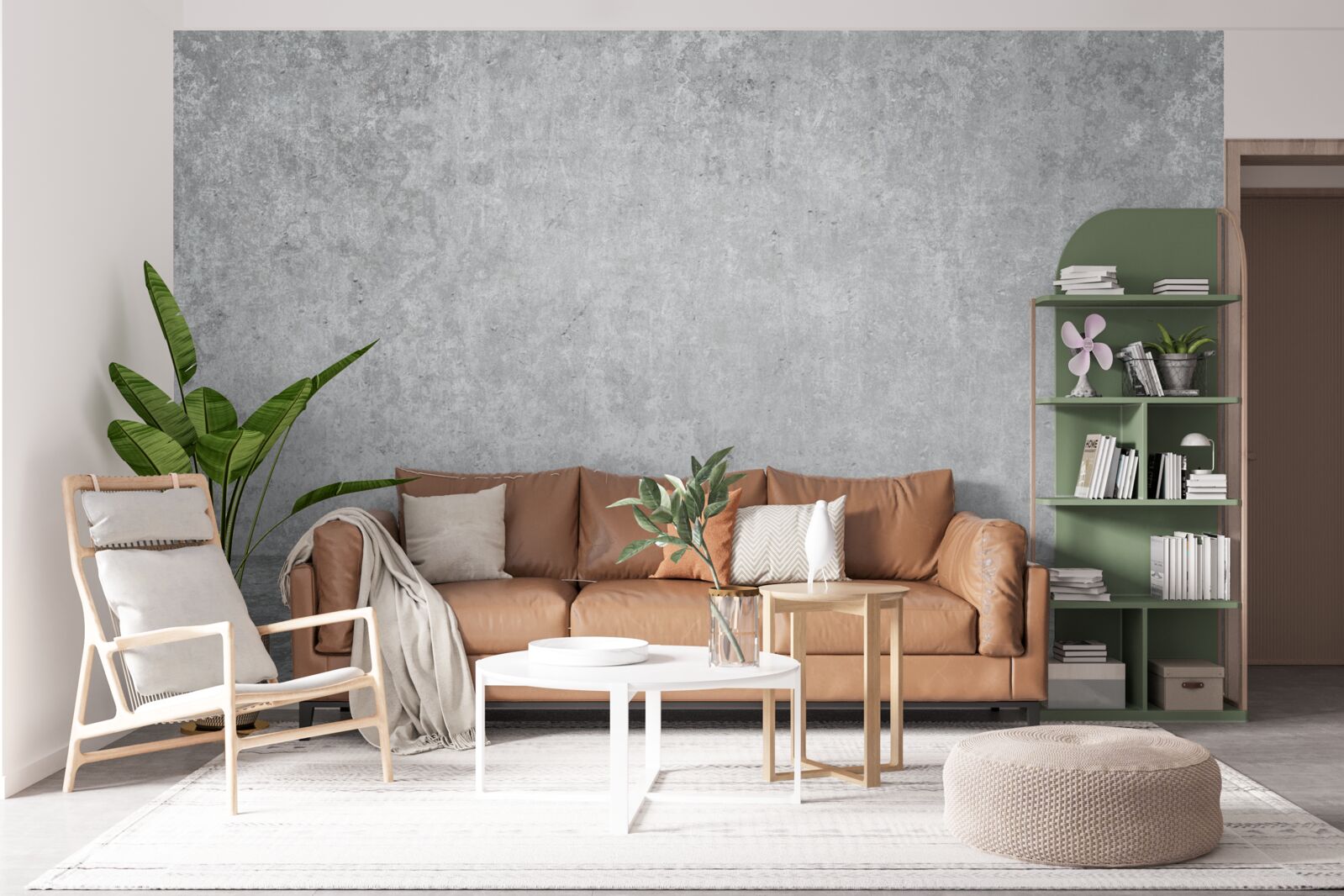 Fototapeta svetlo šedá betónová stena