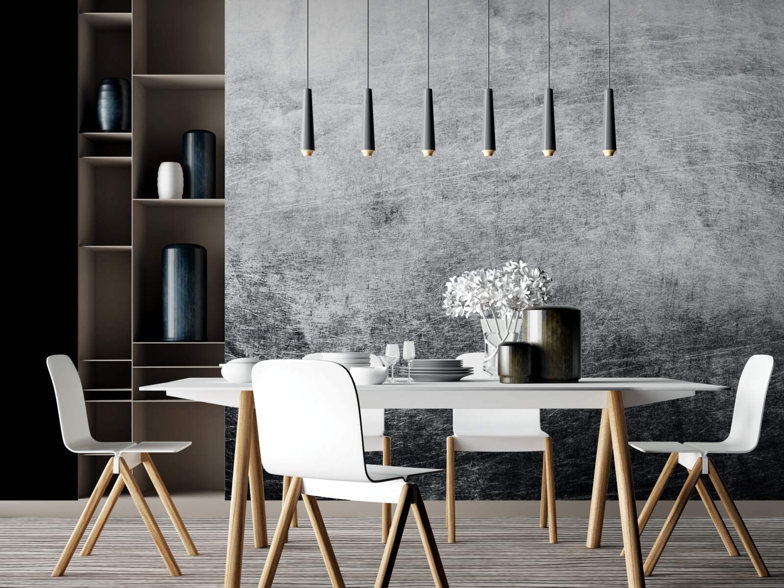 Fototapeta problematická sivá stena