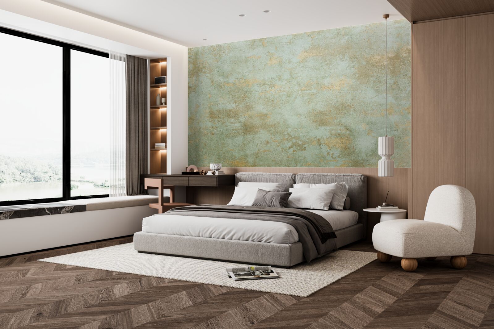 Fototapeta zlatá s kaki