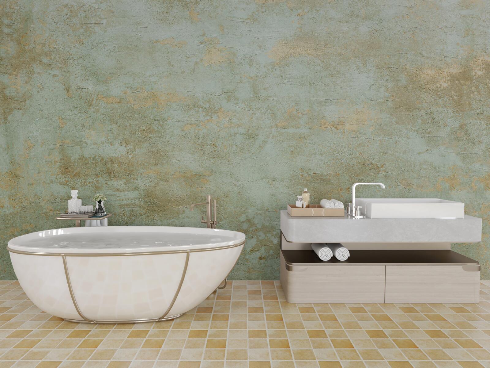 Fototapeta zlatá s kaki