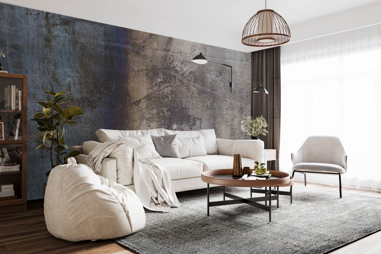 Fototapeta tmavá kovová konštrukcia