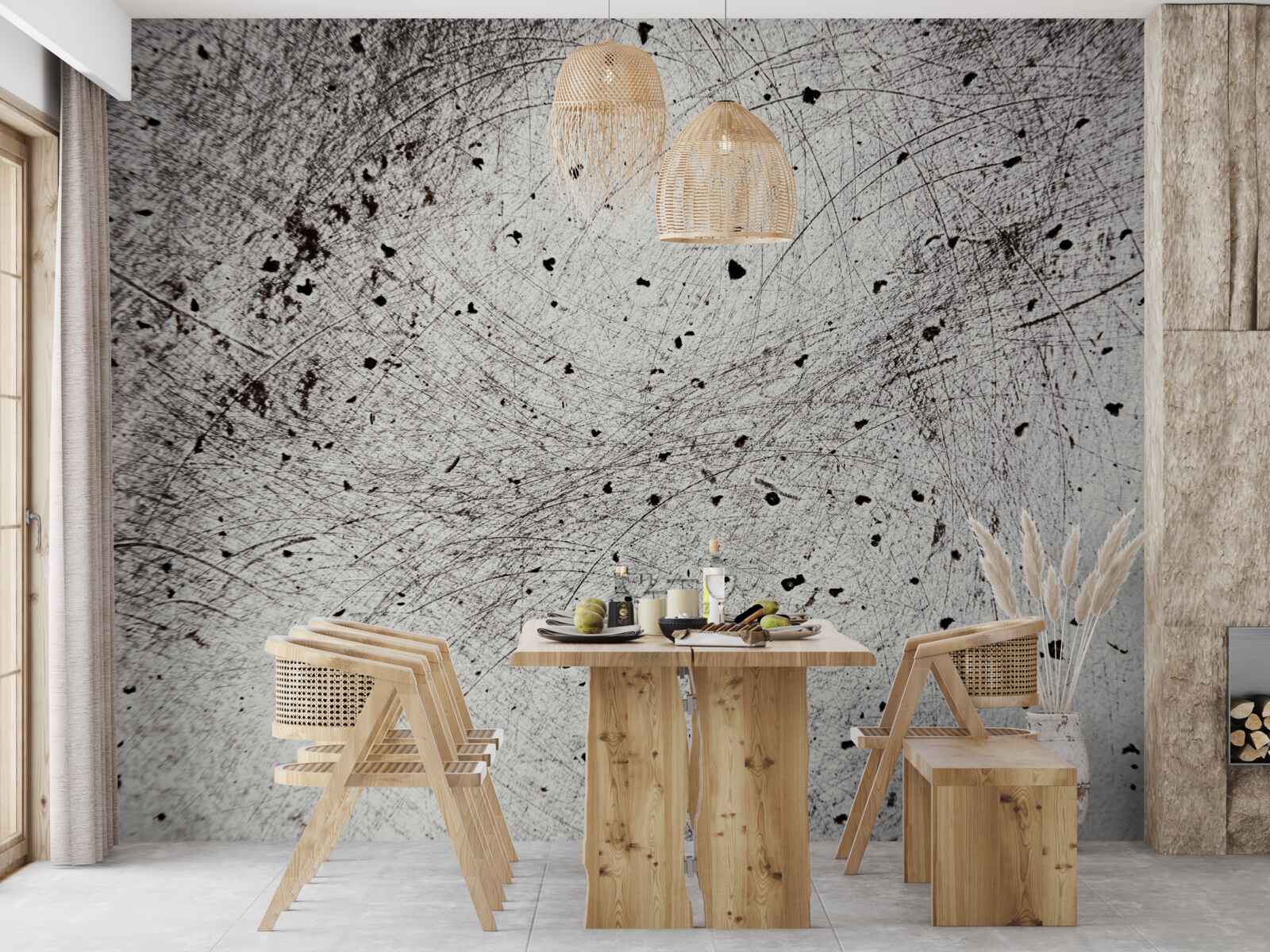 Fototapeta tmavosivý betón