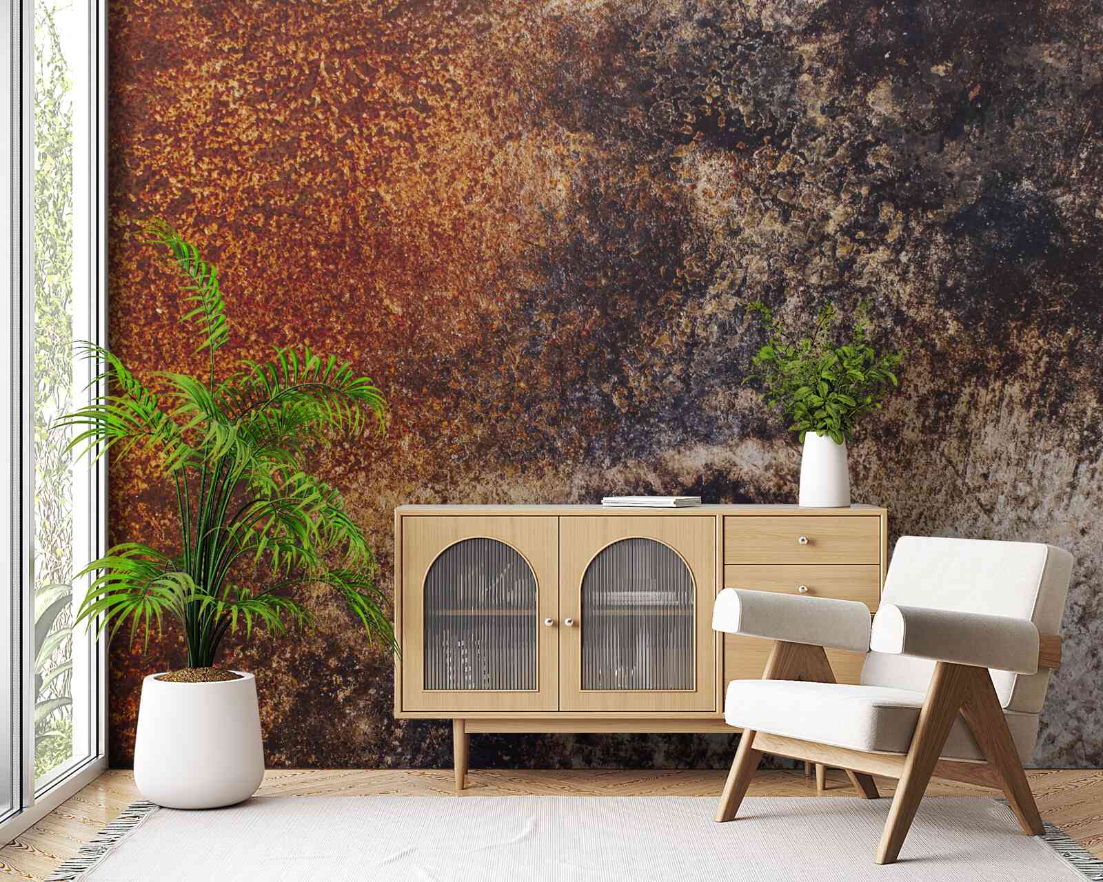 Fototapeta pozadie s hrdzavým grunge odtieňom