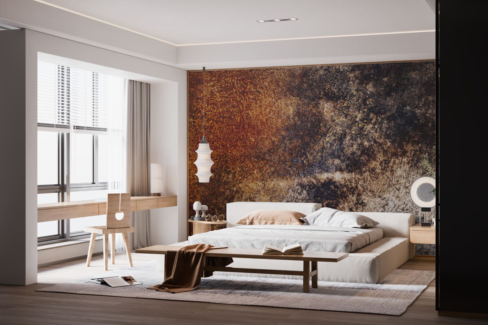 Fototapeta pozadie s hrdzavým grunge odtieňom