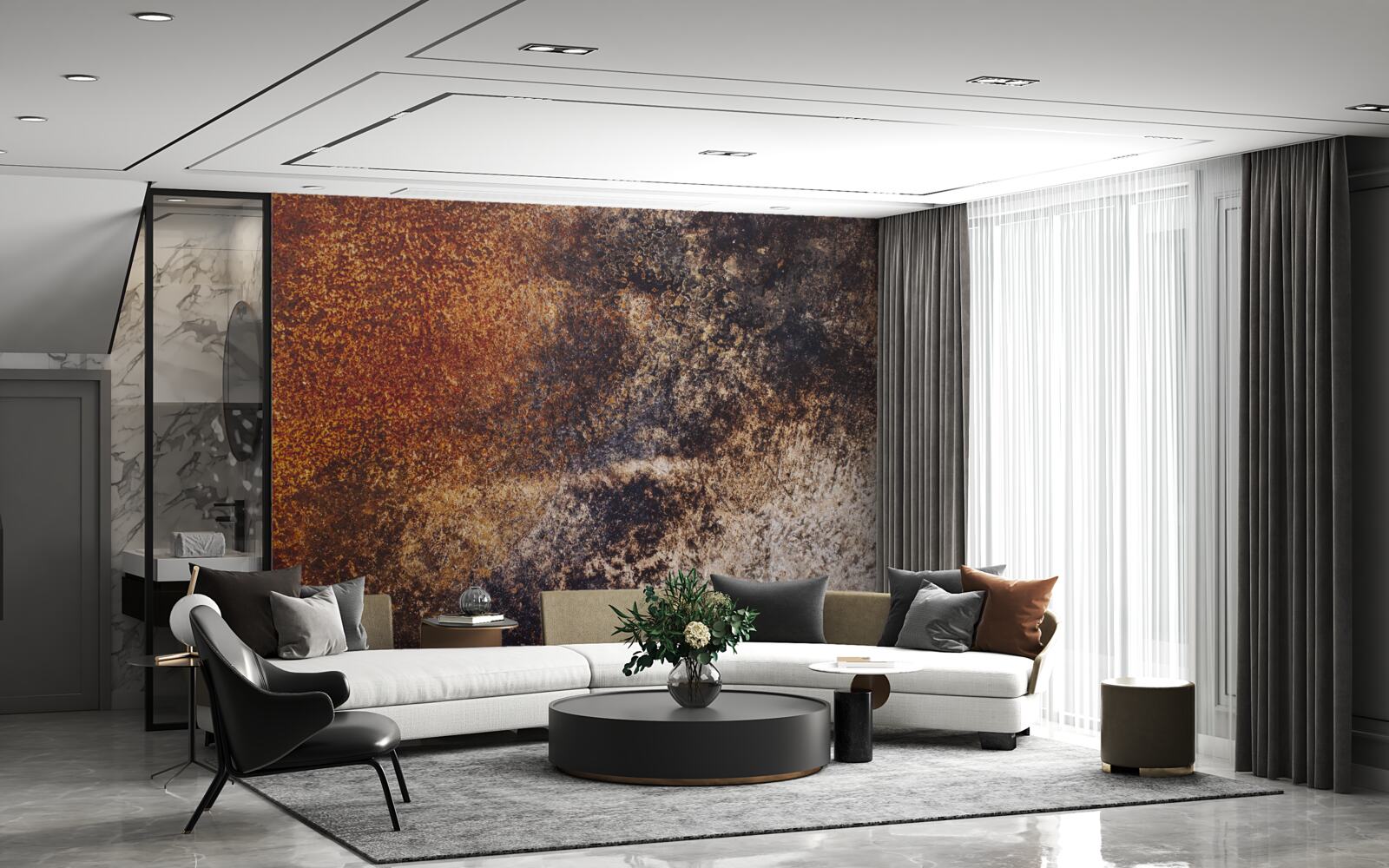 Fototapeta pozadie s hrdzavým grunge odtieňom