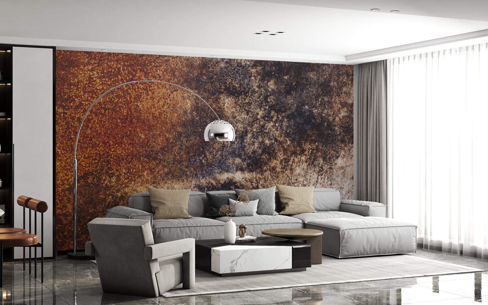 Fototapeta pozadie s hrdzavým grunge odtieňom