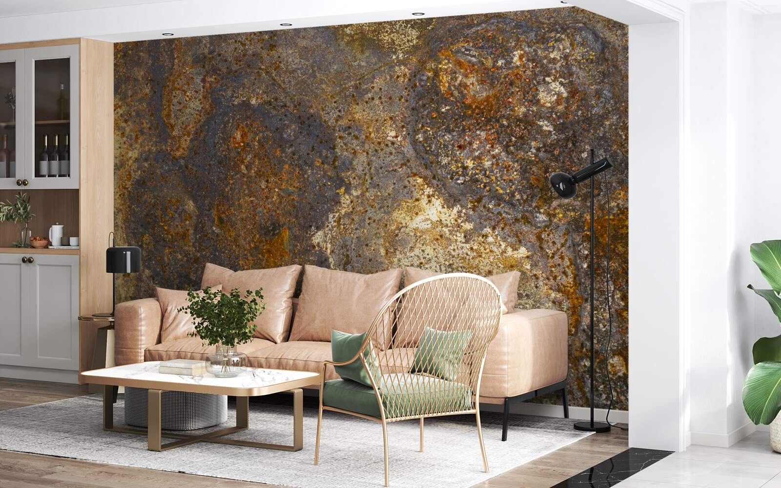 Fototapeta farba, ktorá je popraskaná a začína sa odlupovať