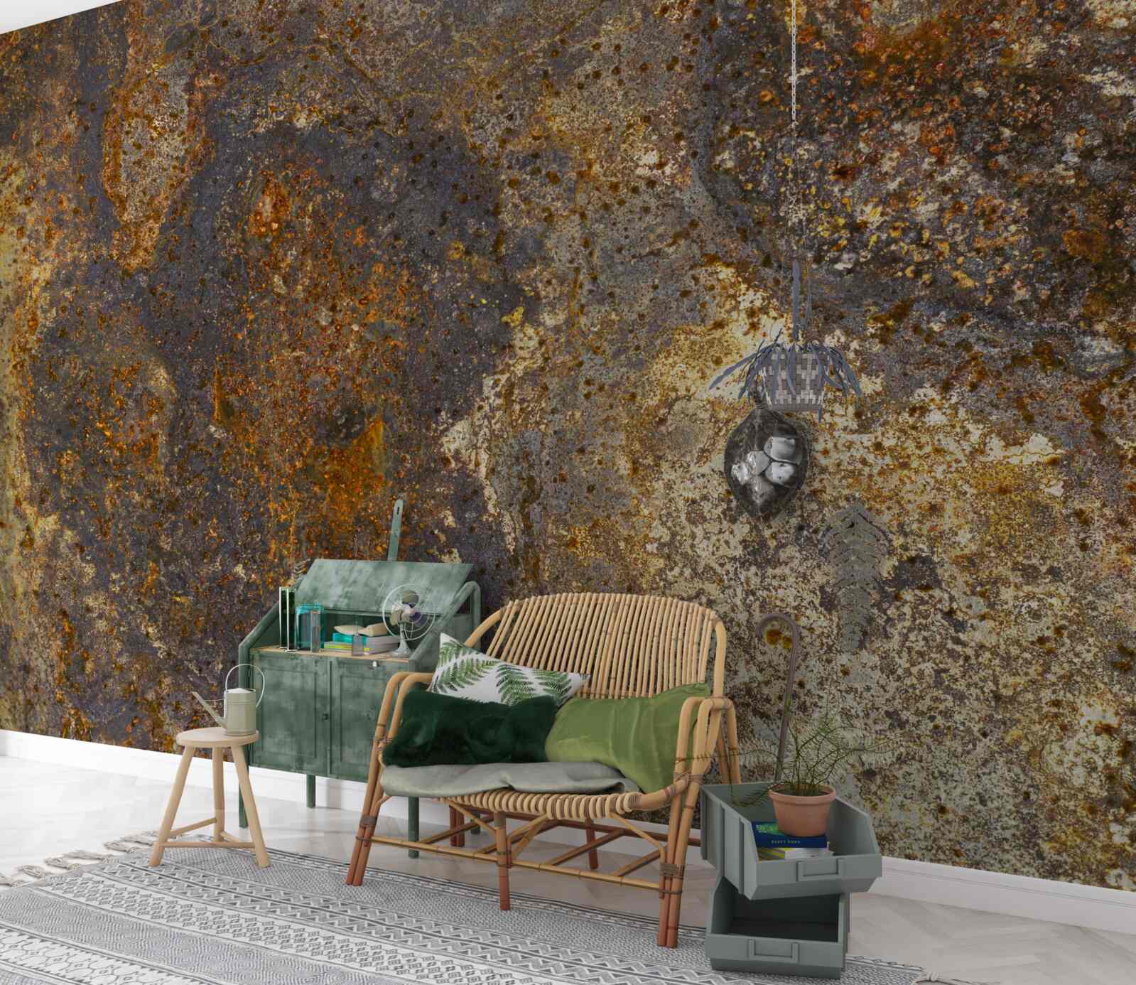 Fototapeta farba, ktorá je popraskaná a začína sa odlupovať