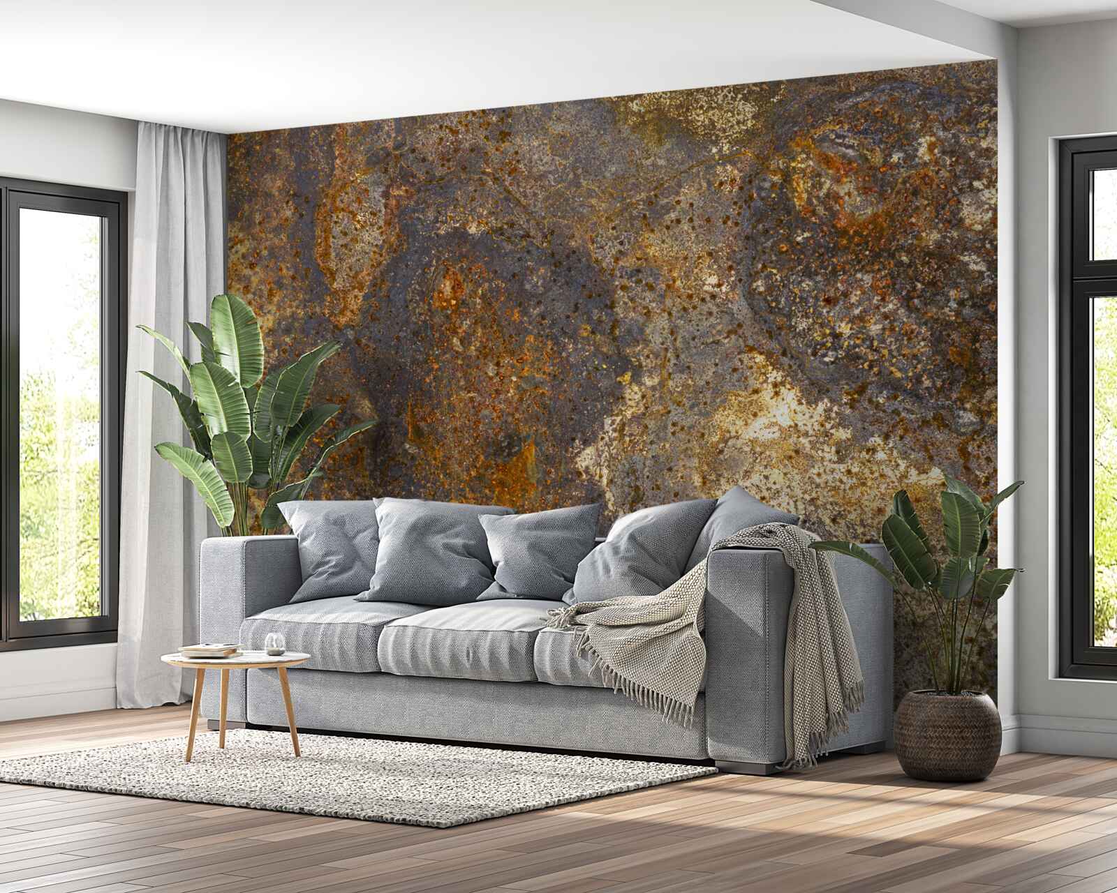 Fototapeta farba, ktorá je popraskaná a začína sa odlupovať