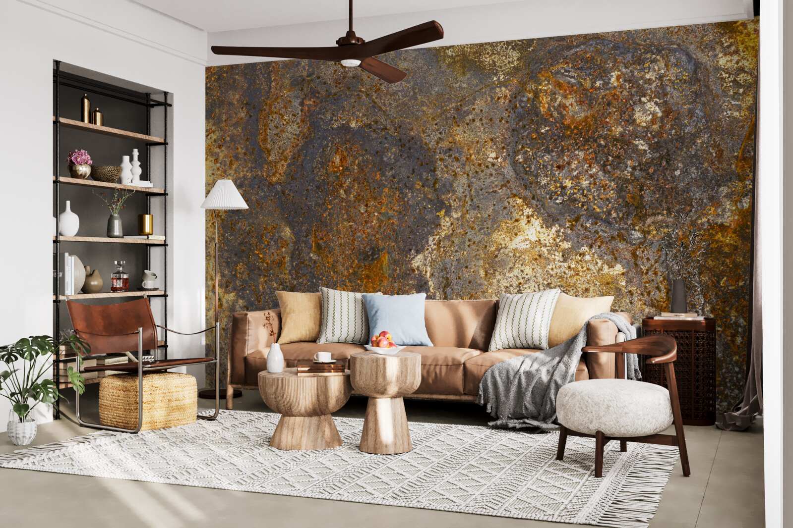 Fototapeta farba, ktorá je popraskaná a začína sa odlupovať