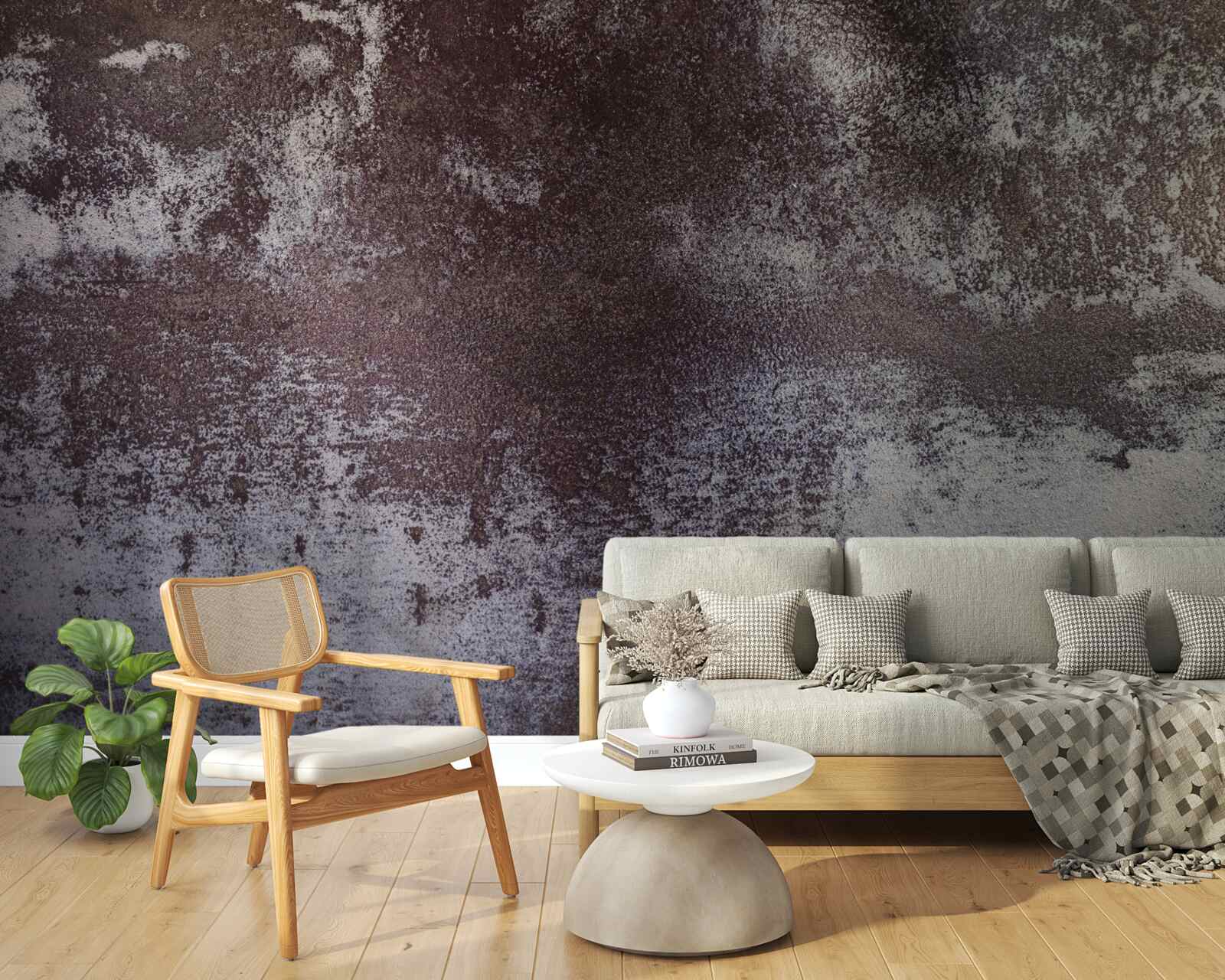 Fototapeta šedý kov vo vintage štýle