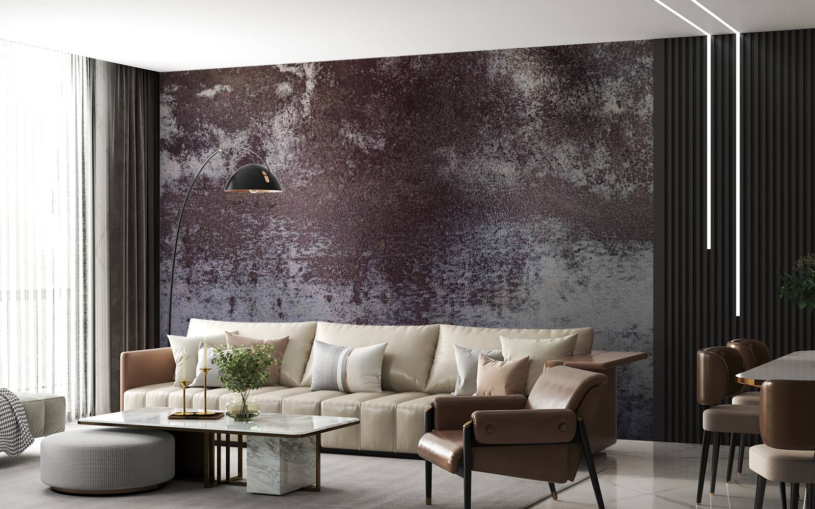 Fototapeta šedý kov vo vintage štýle