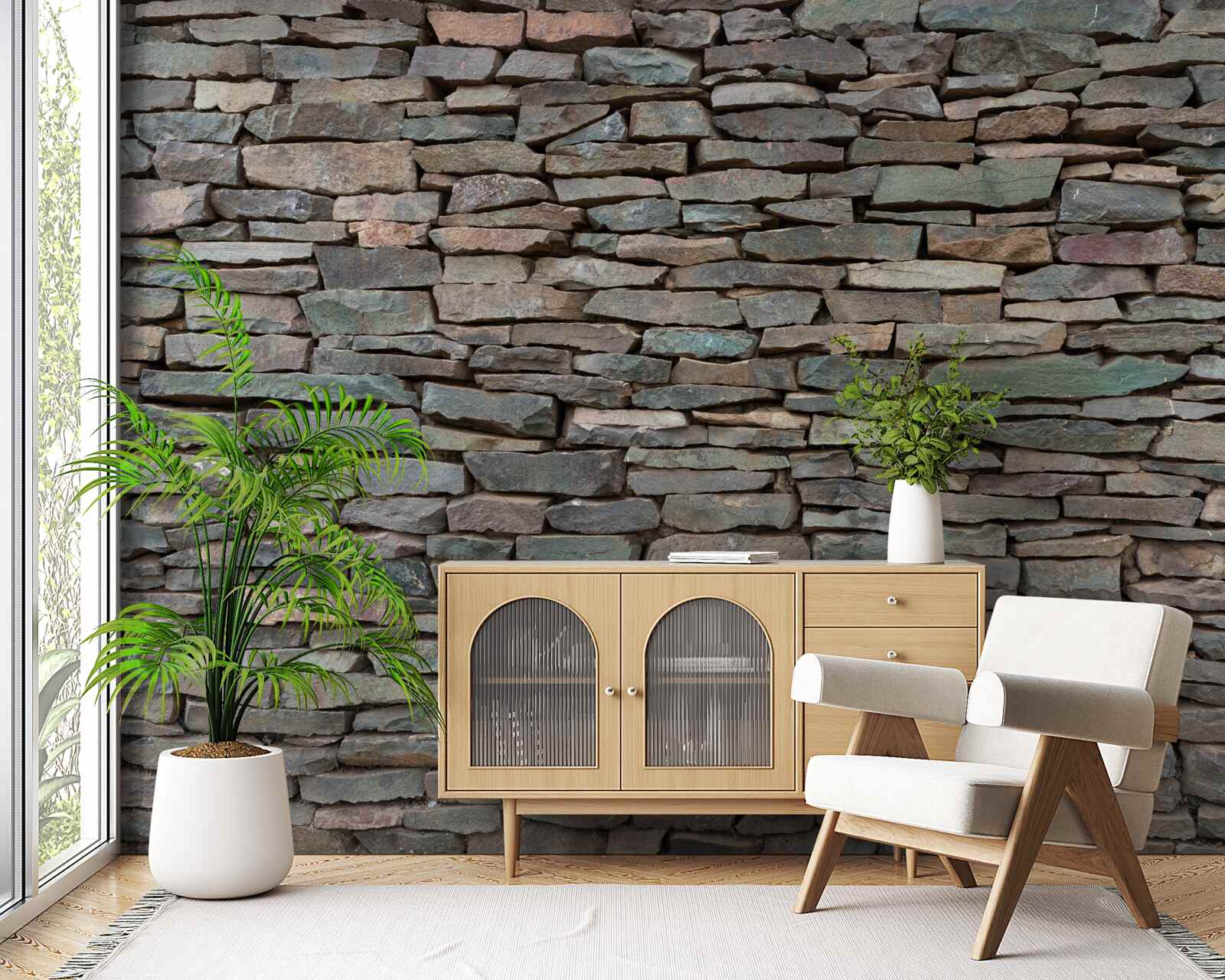 Fototapeta pozdĺžne stohovanie kameňa