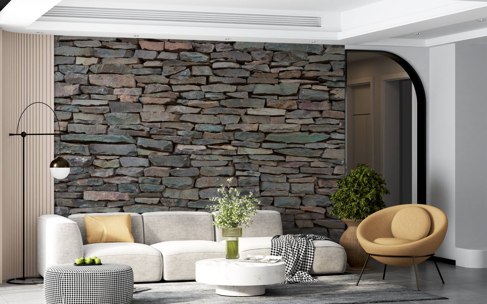 Fototapeta pozdĺžne stohovanie kameňa