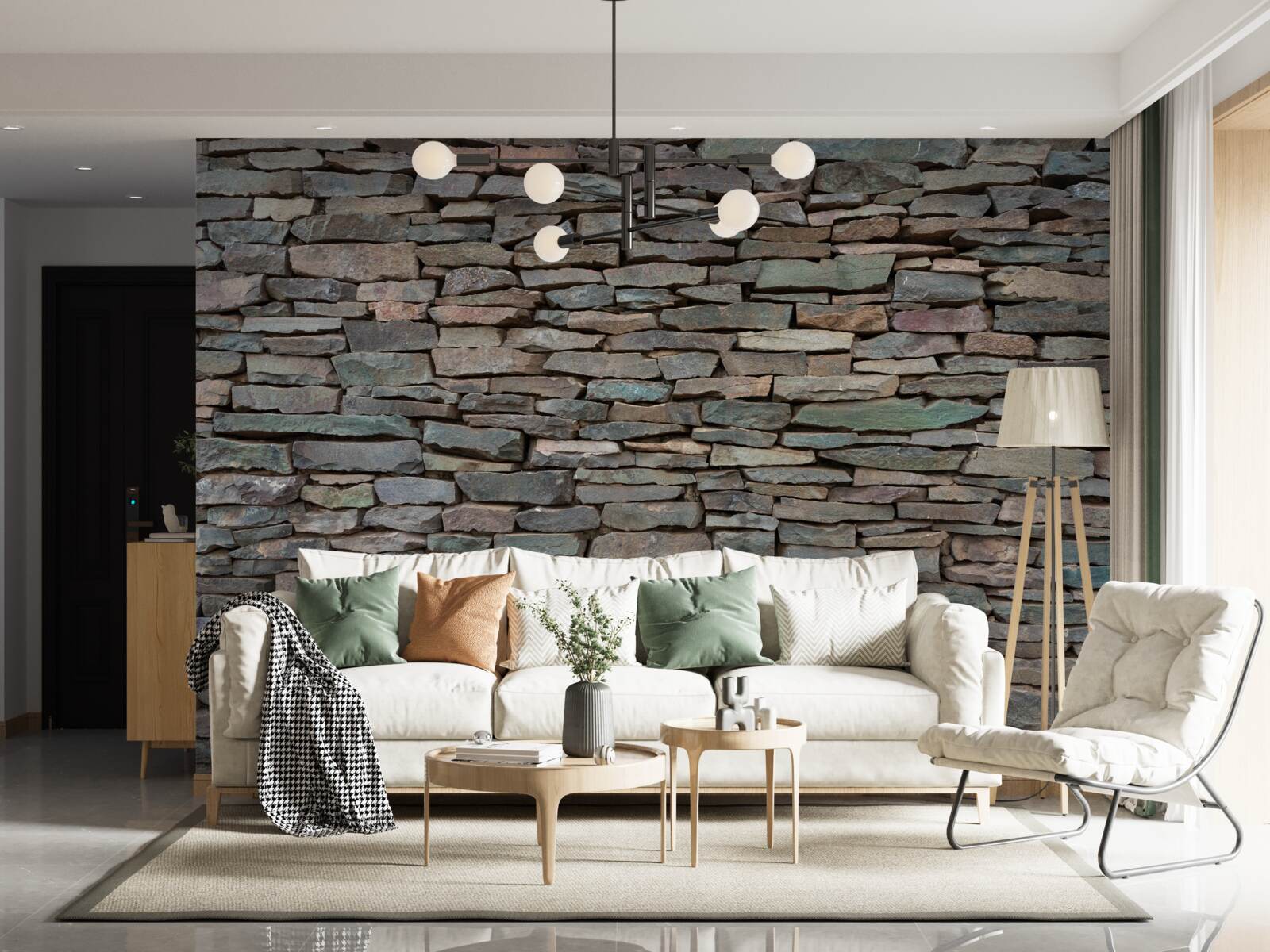 Fototapeta pozdĺžne stohovanie kameňa