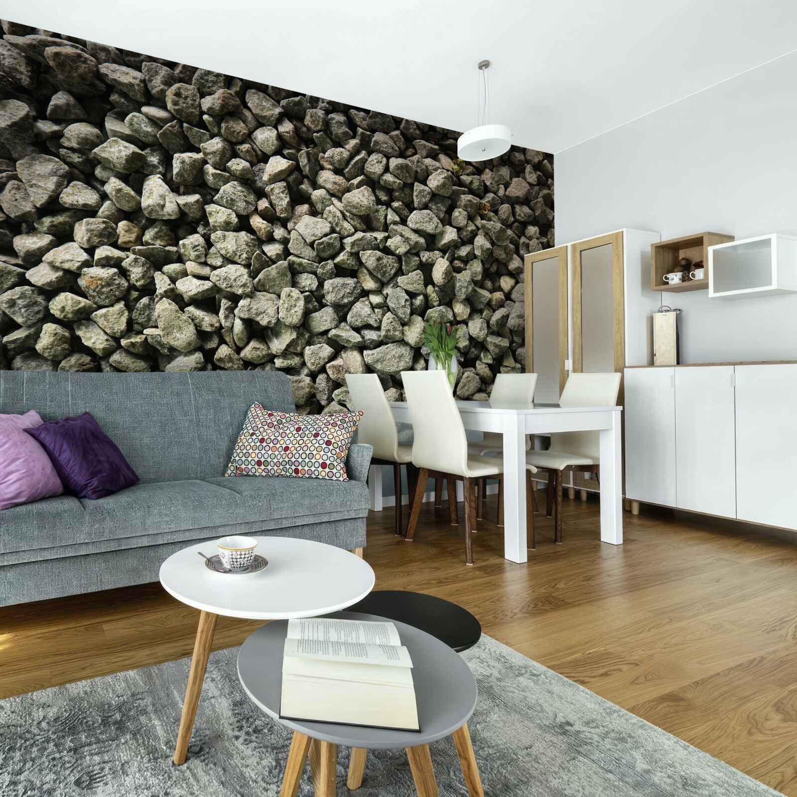 Fototapeta štrkový múr