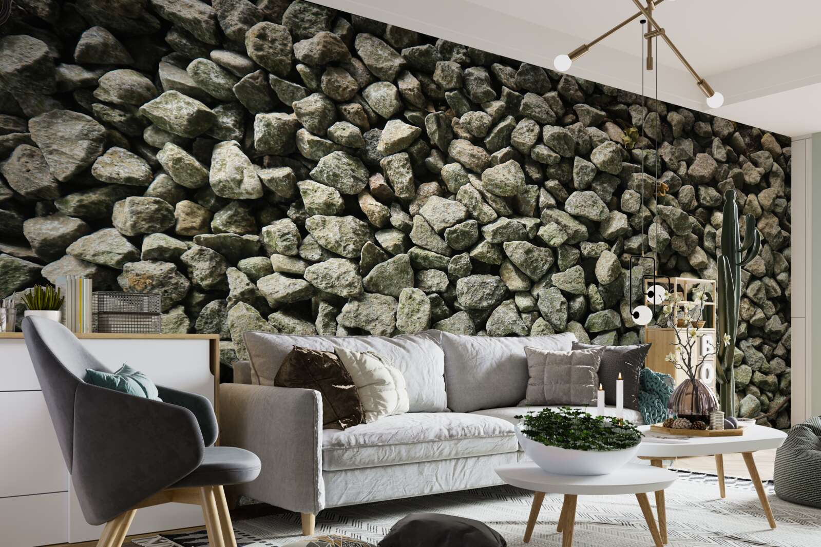 Fototapeta štrkový múr