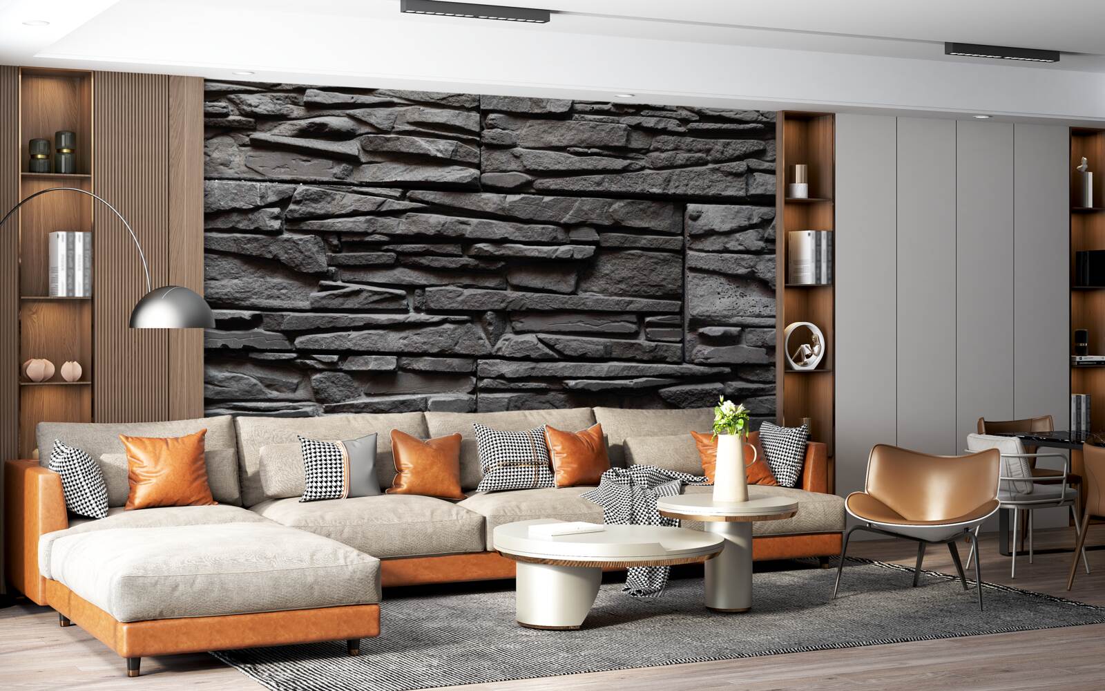 Fototapeta podlhovastý kameň s tmavosivým odtieňom