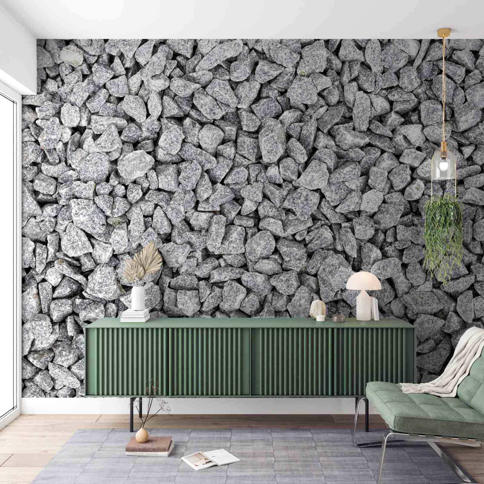 Fototapeta mramorovo-sivý drvený kameň