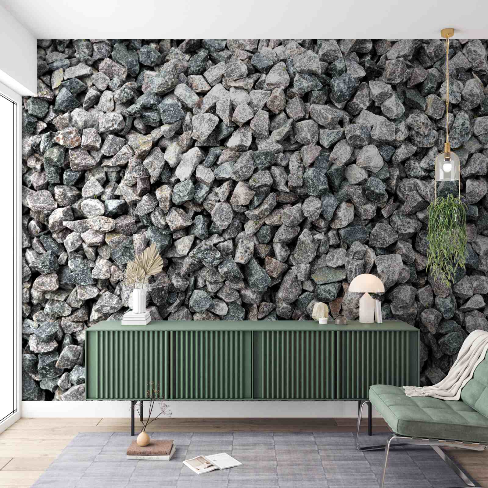 Fototapeta veľa sivých kameňov