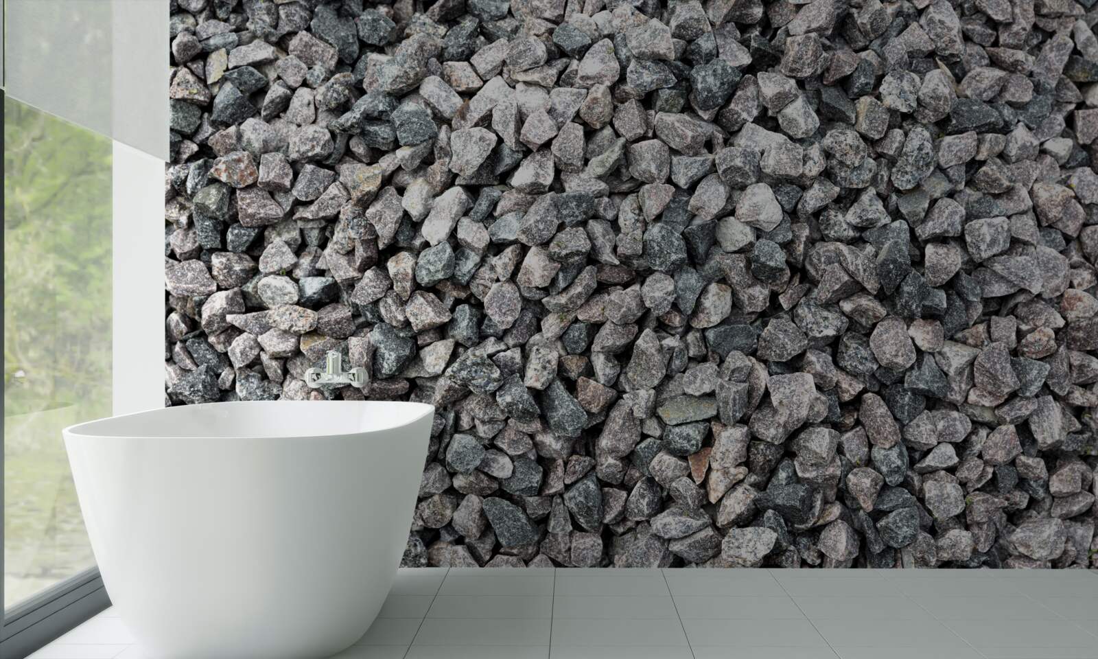 Fototapeta veľa sivých kameňov