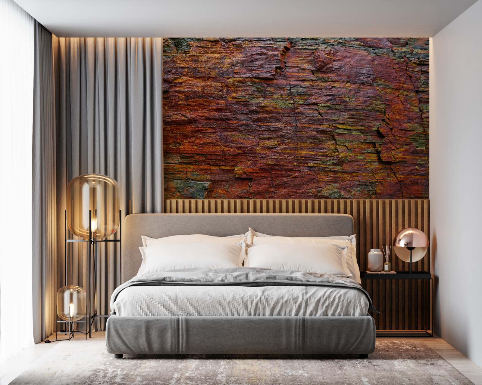 Fototapeta pozadie sú sfarbené hory