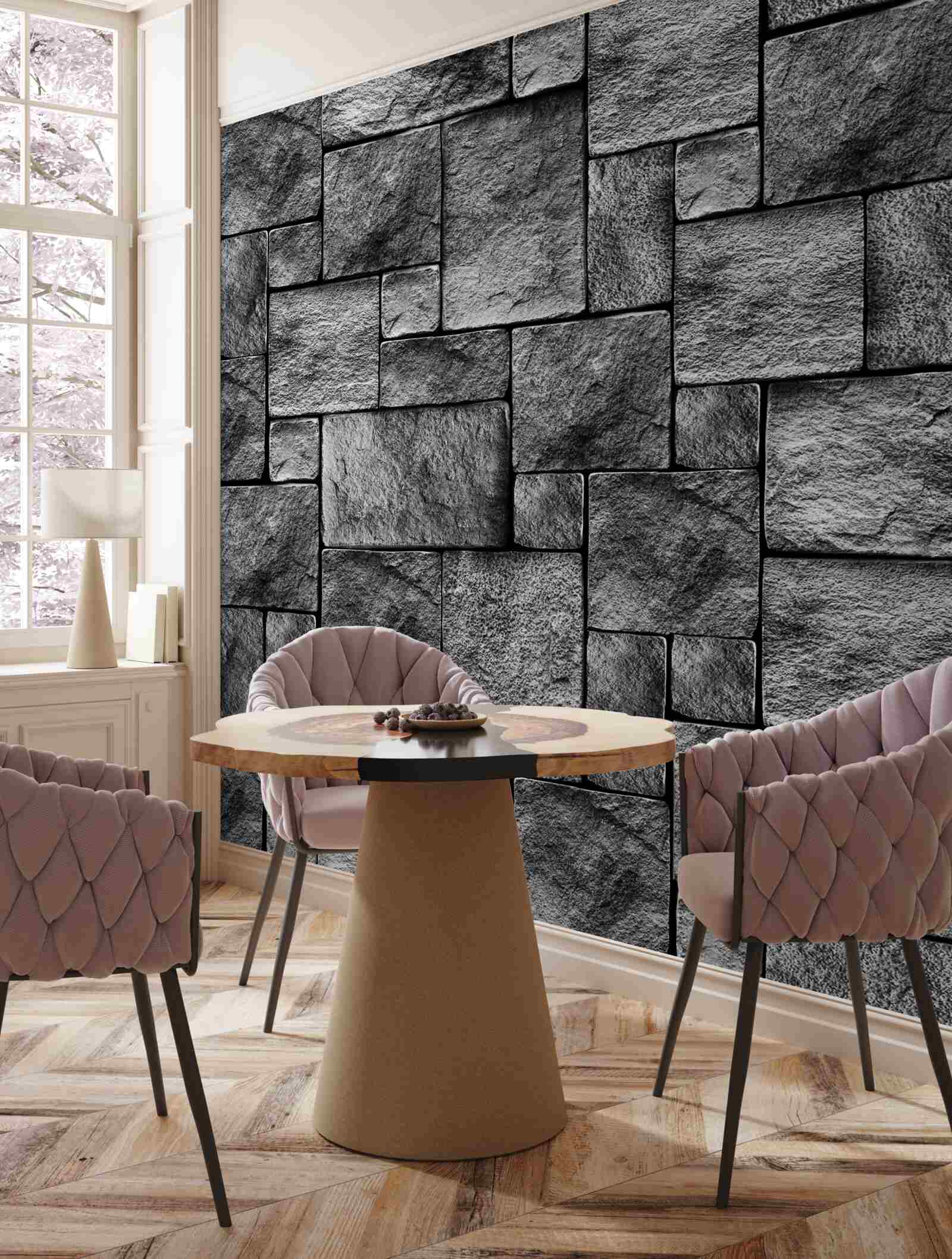 Fototapeta šedý kameň ako súčasť steny