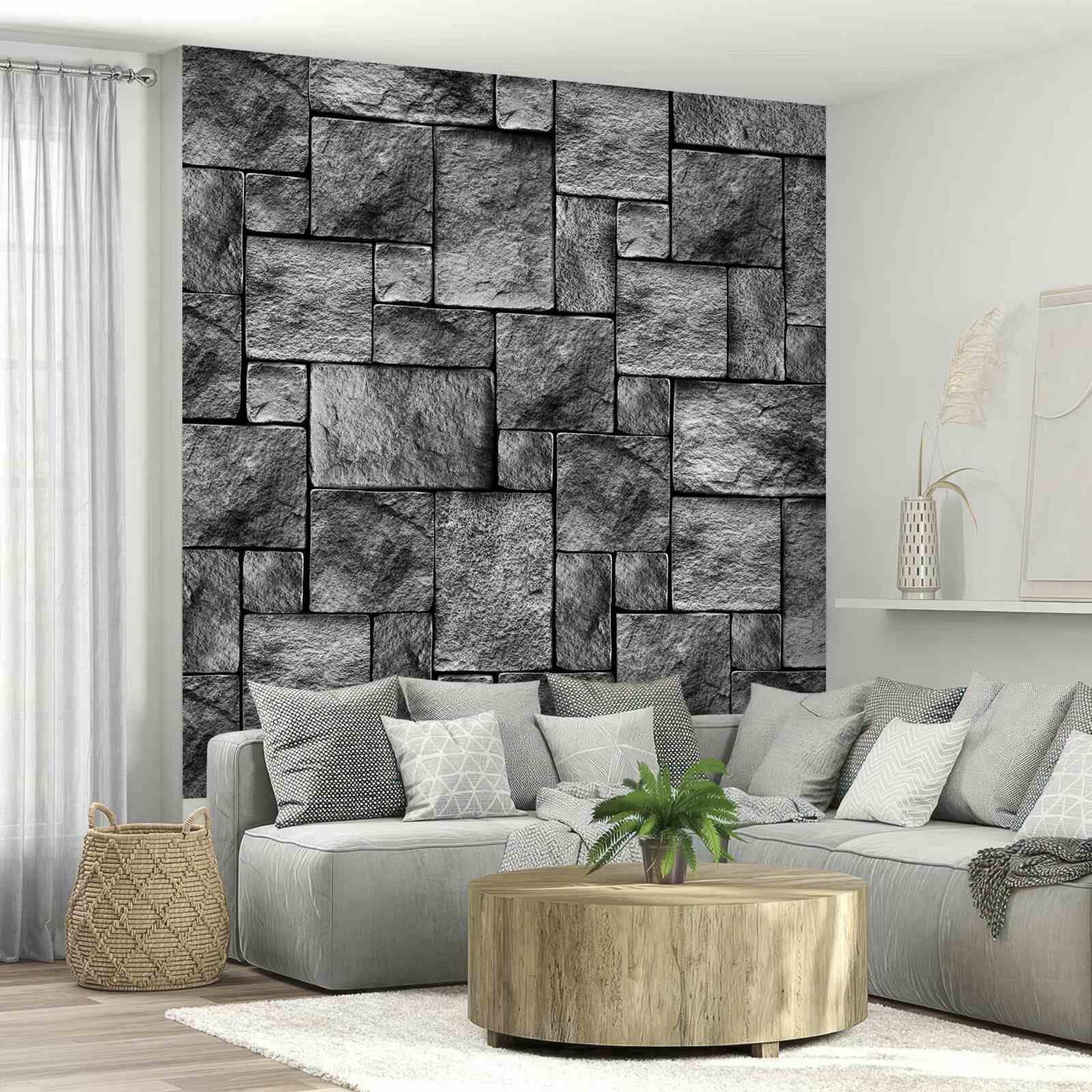 Fototapeta šedý kameň ako súčasť steny