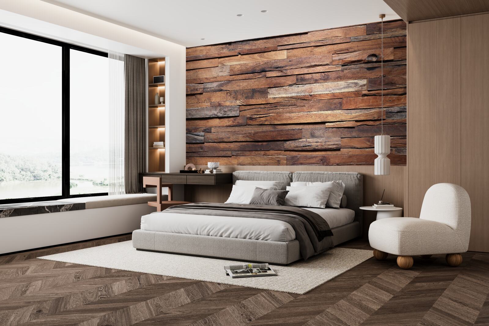 Fototapeta drevená doska v starohnedom odtieni