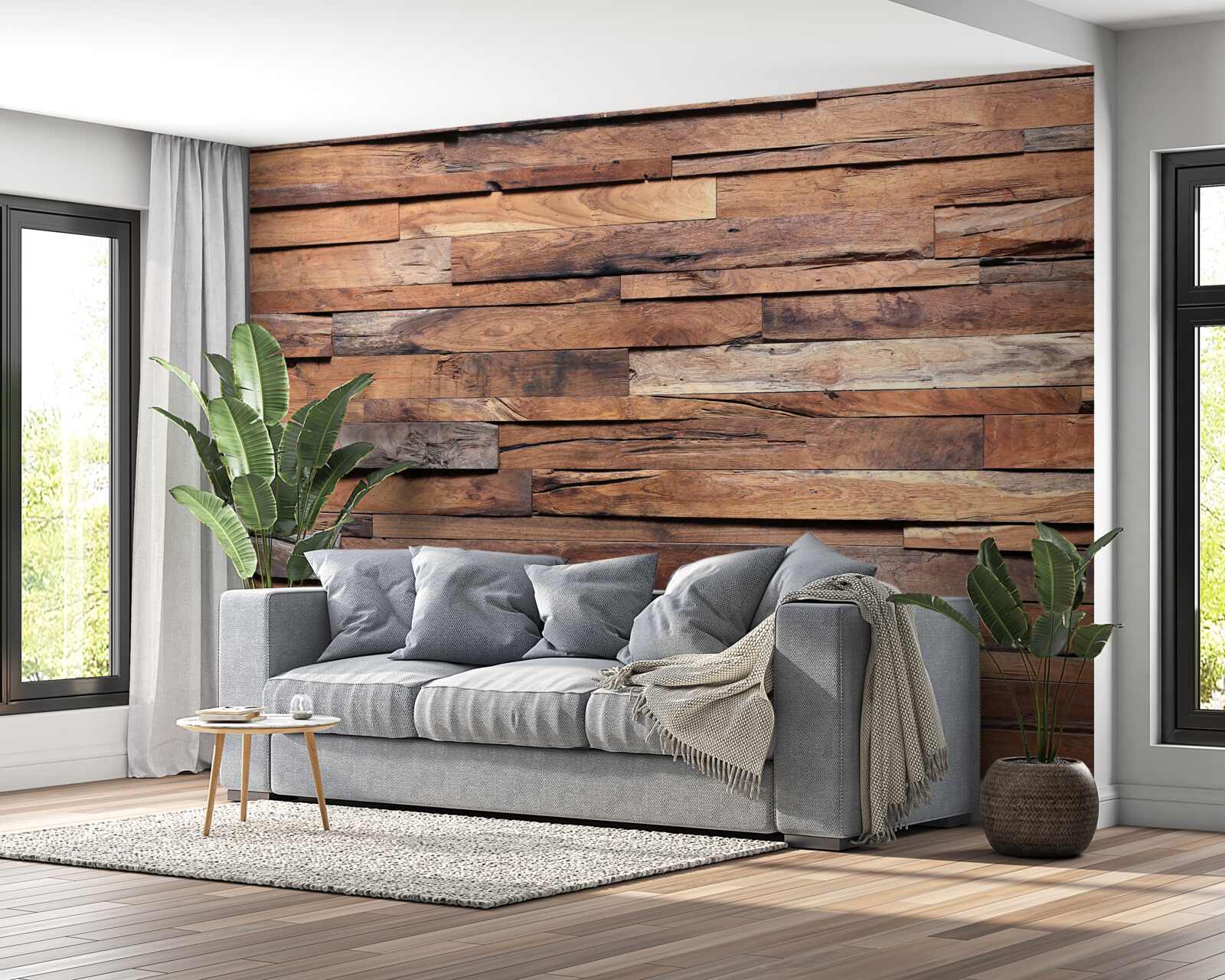 Fototapeta drevená doska v starohnedom odtieni