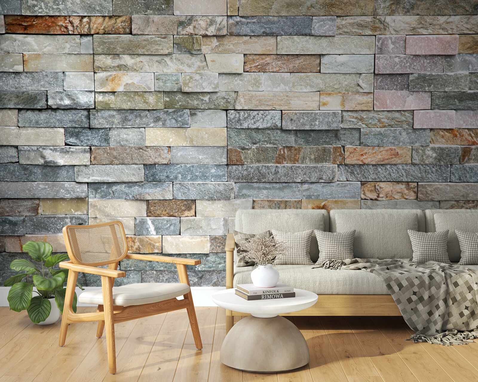 Fototapeta husia koža z viacfarebných pruhovaných blokov