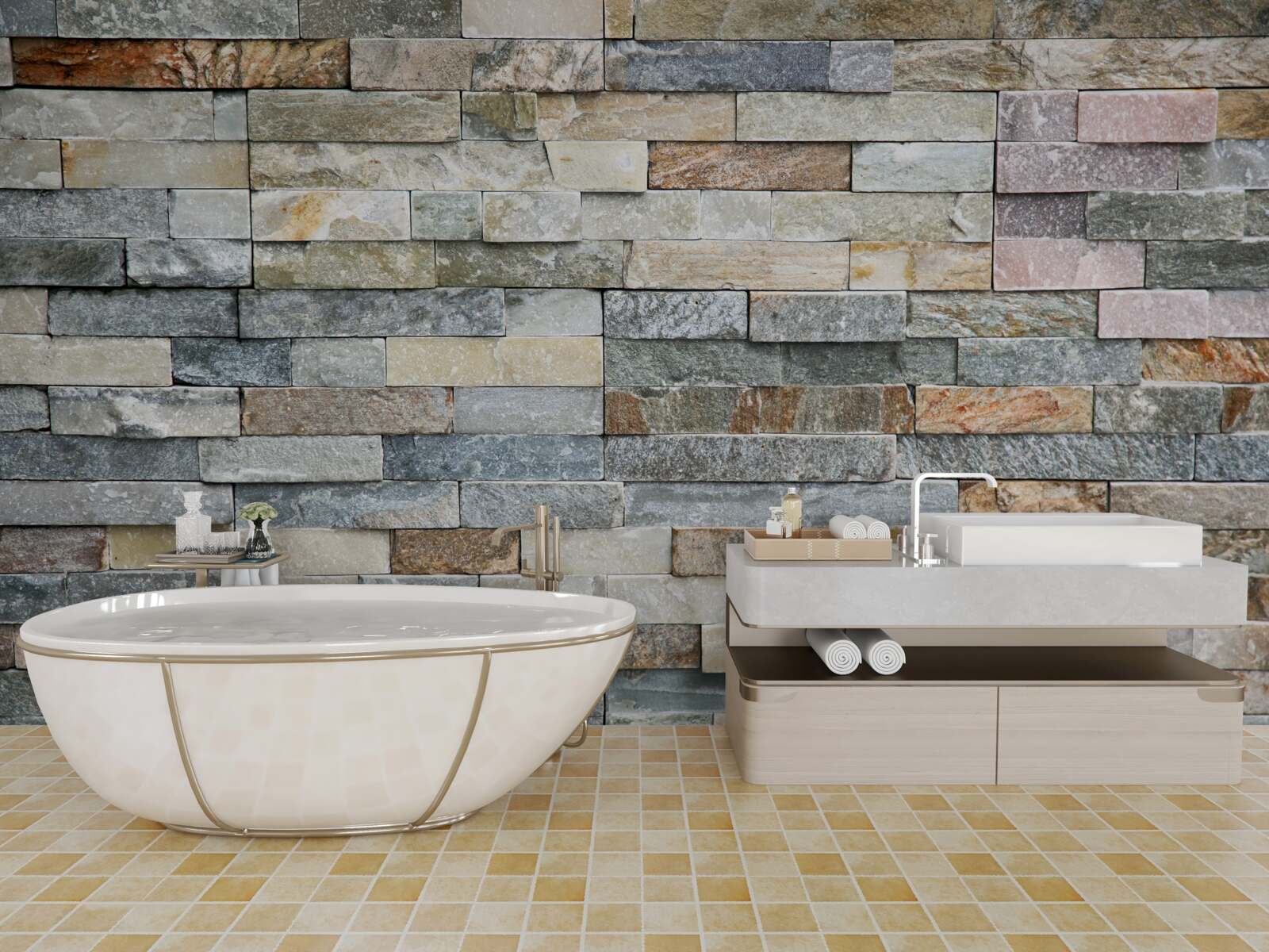 Fototapeta husia koža z viacfarebných pruhovaných blokov