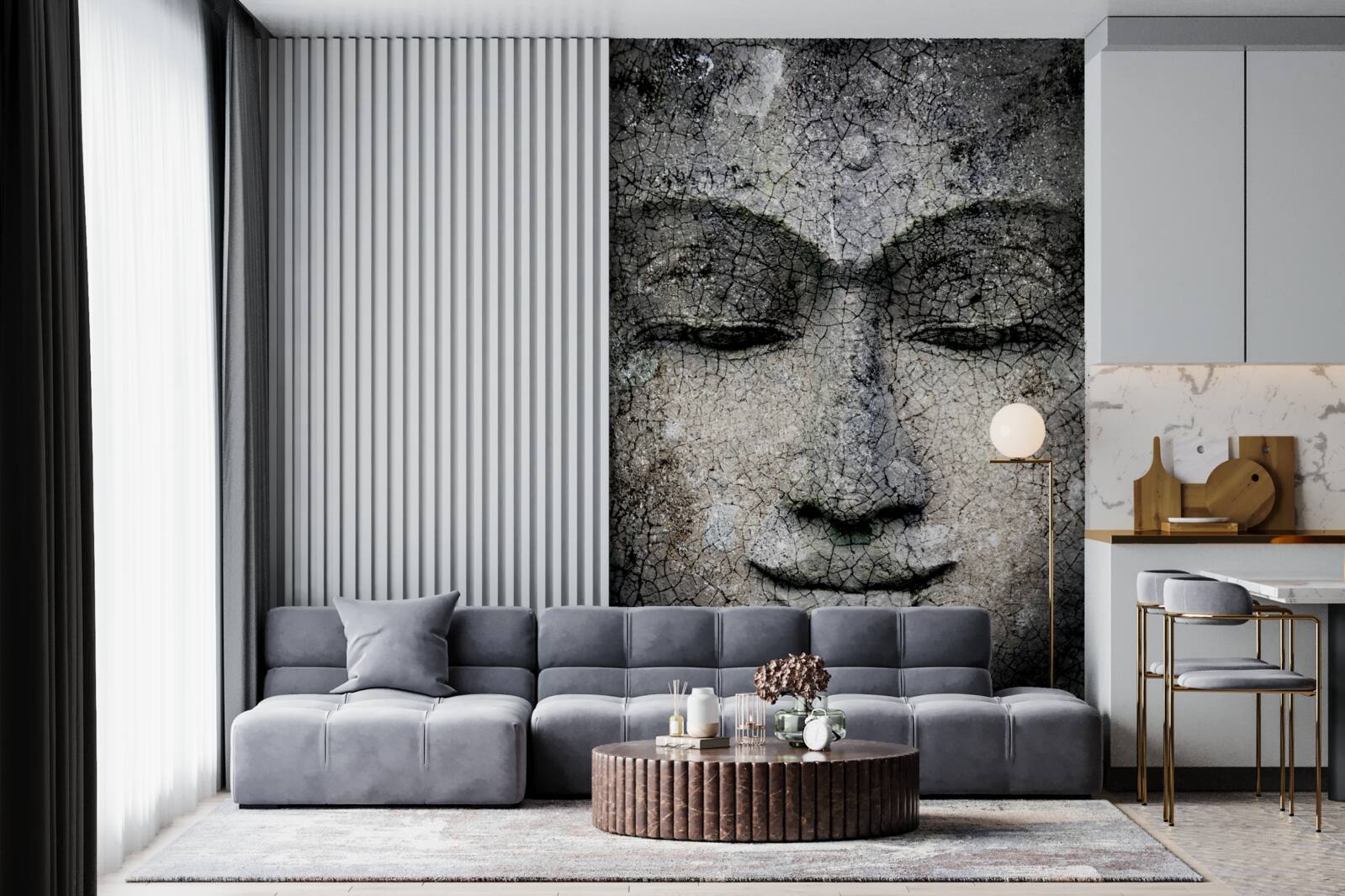 Fototapeta pohľad na dievča je ako rovná tvár