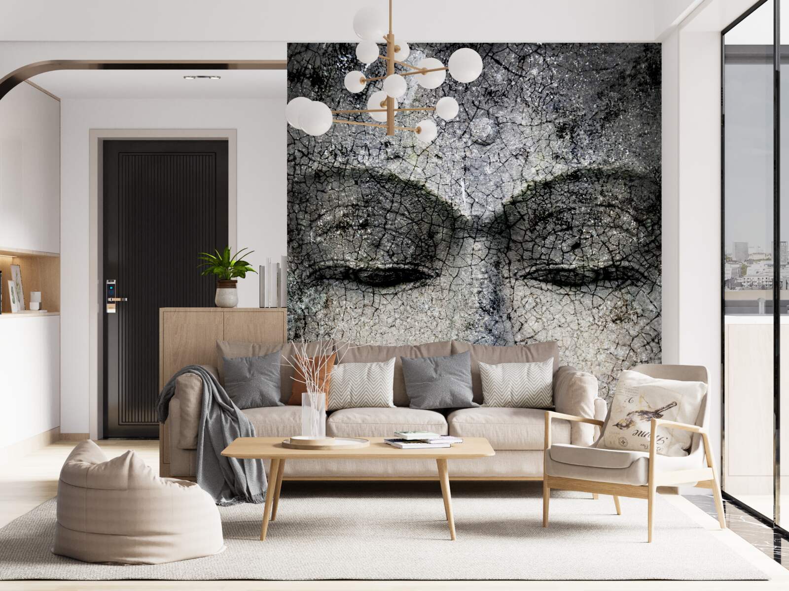 Fototapeta pohľad na dievča je ako rovná tvár