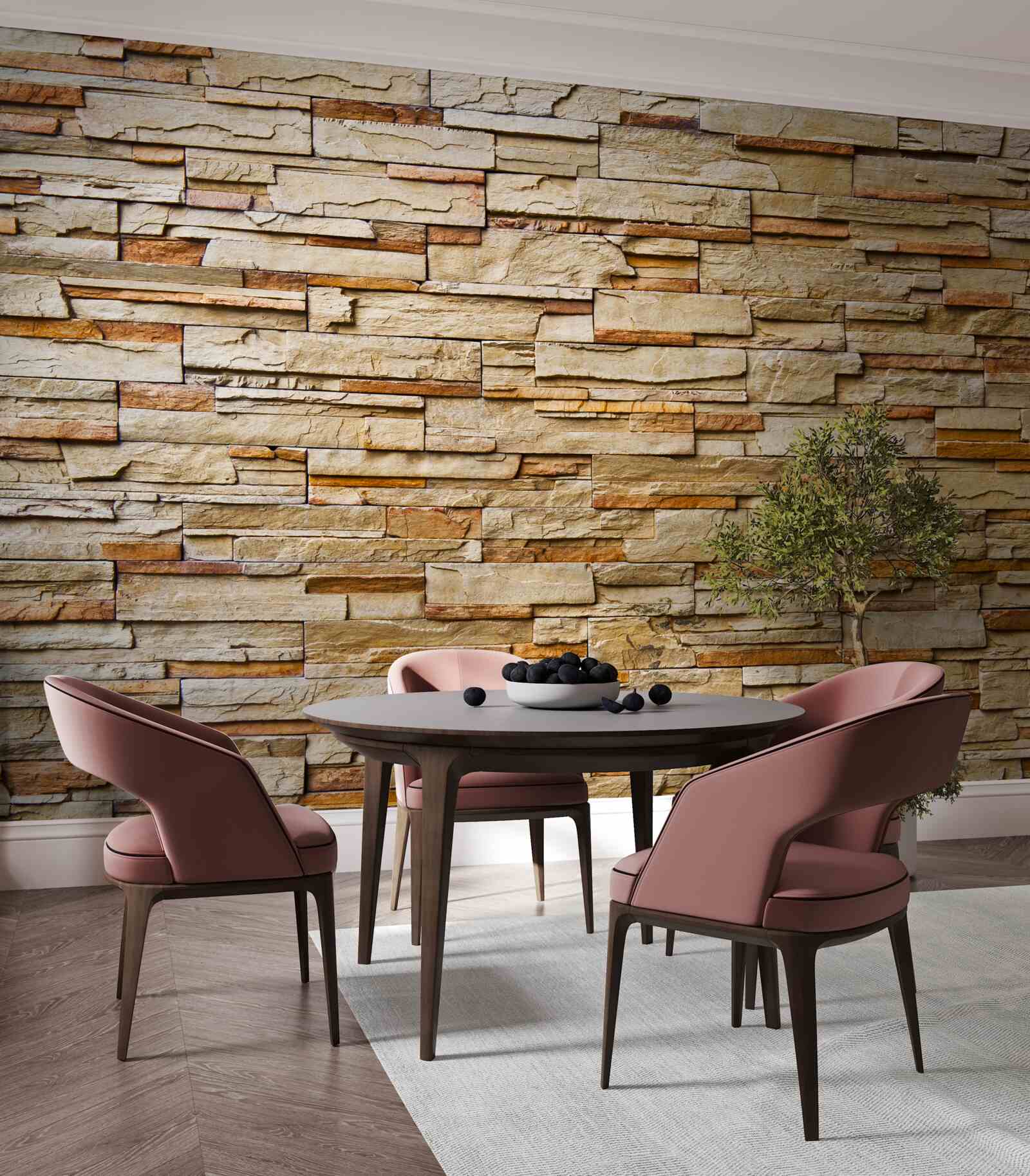 Fototapeta hnedá kamenná stena