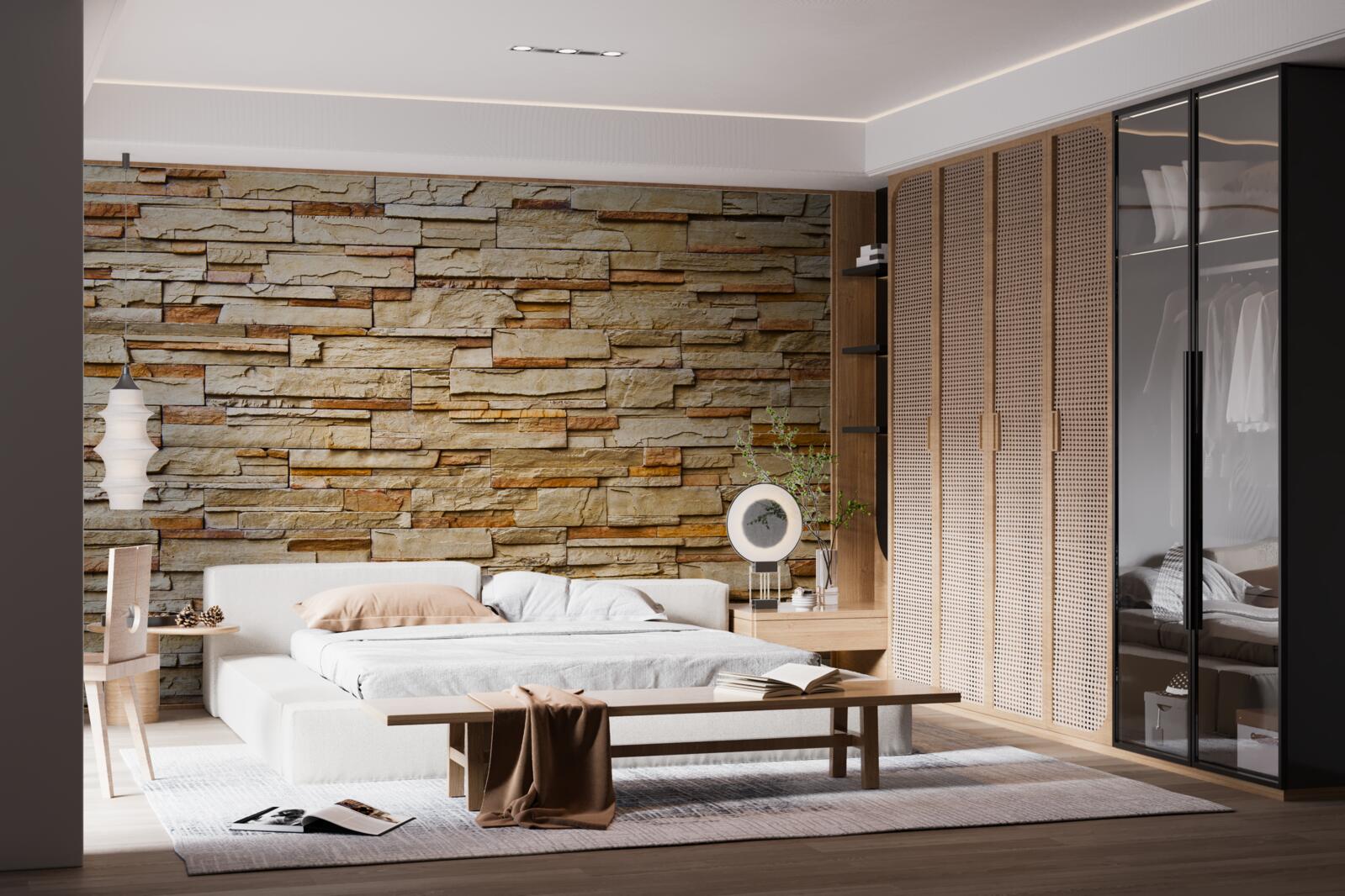 Fototapeta hnedá kamenná stena