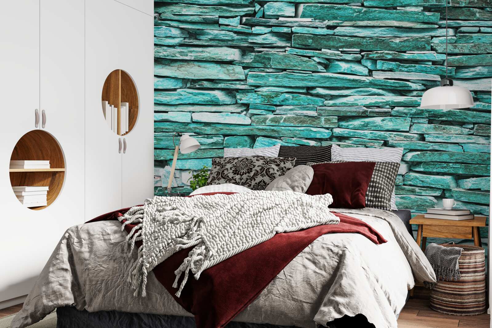 Fototapeta tyrkysová kamenná bariéra