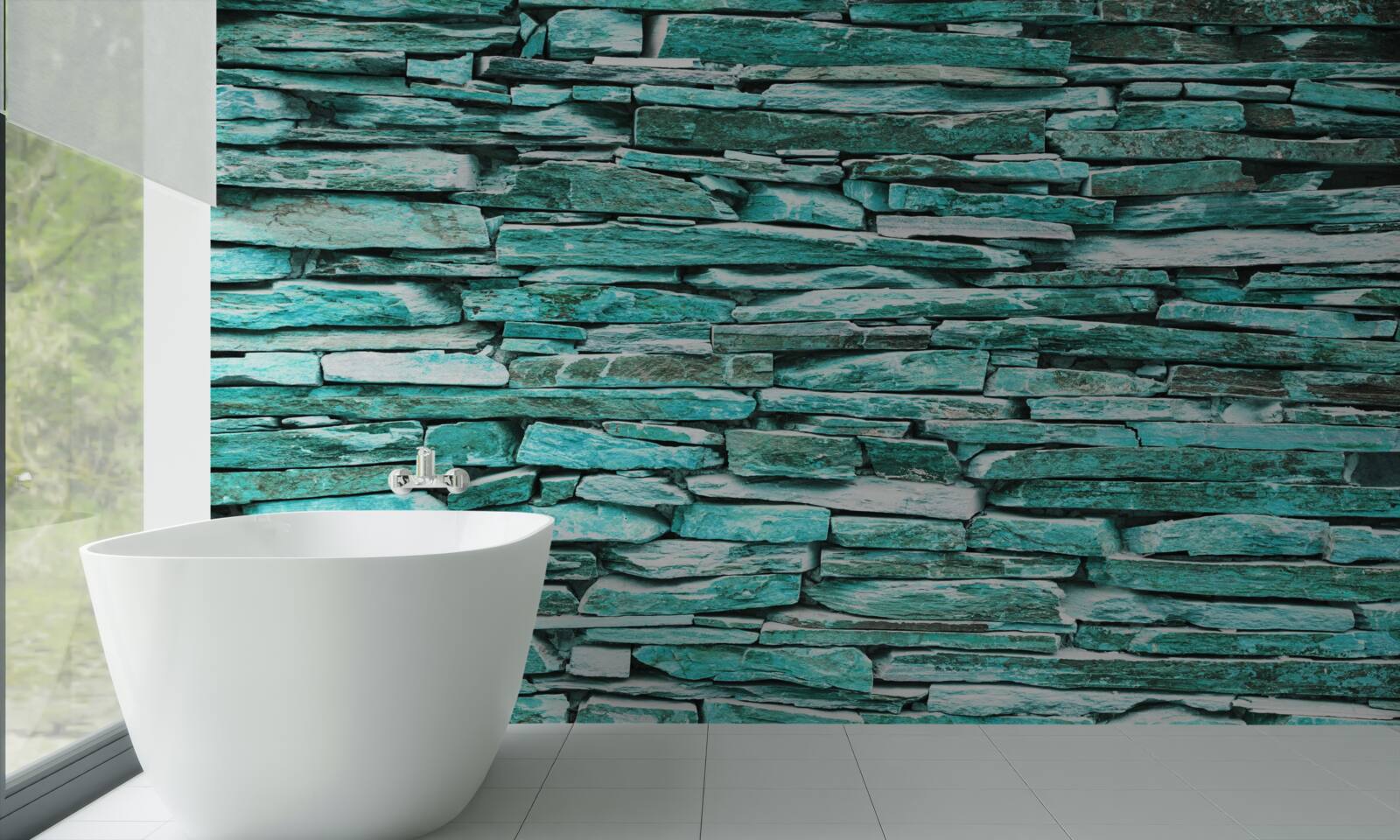 Fototapeta tyrkysová kamenná bariéra