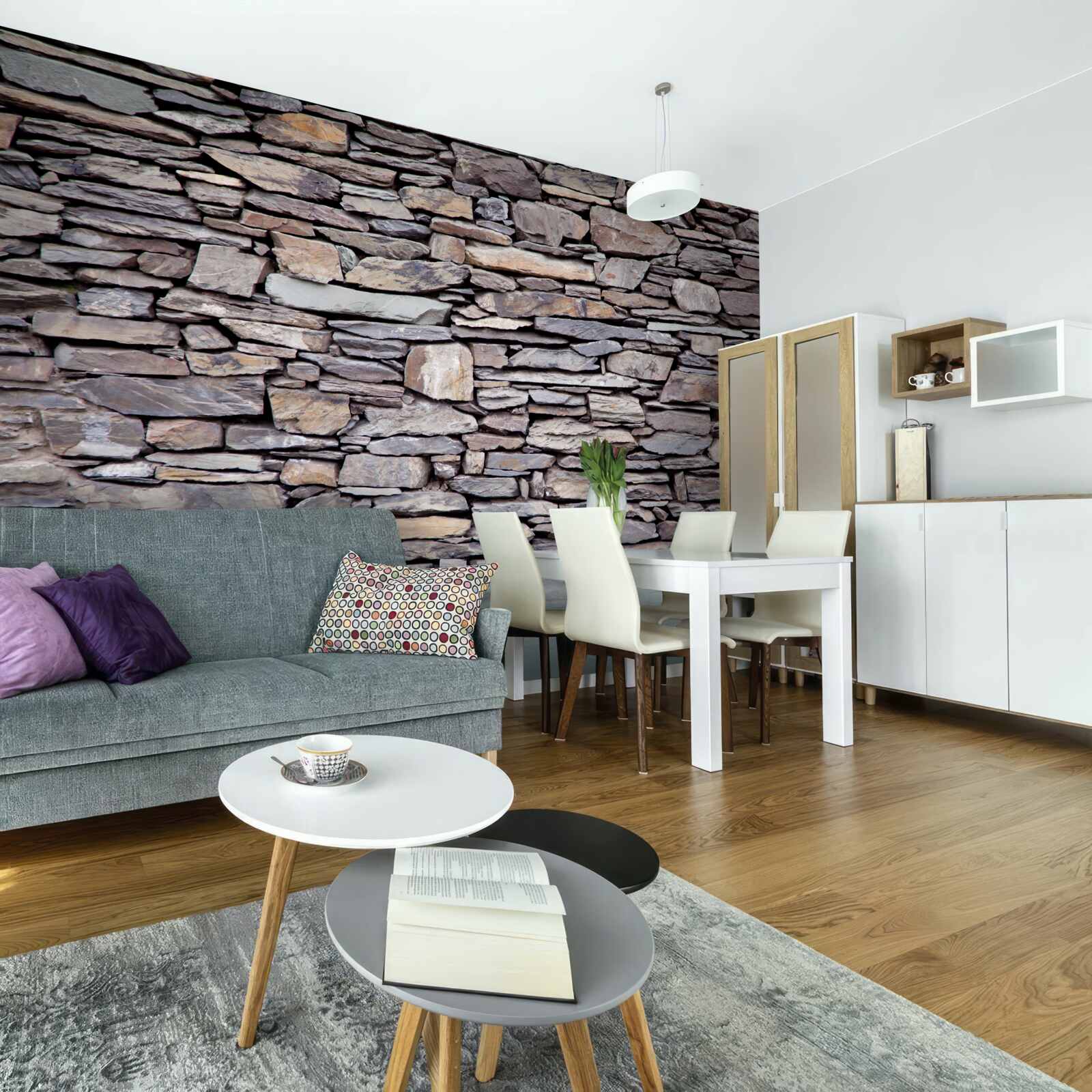 Fototapeta sivá kamenná stena