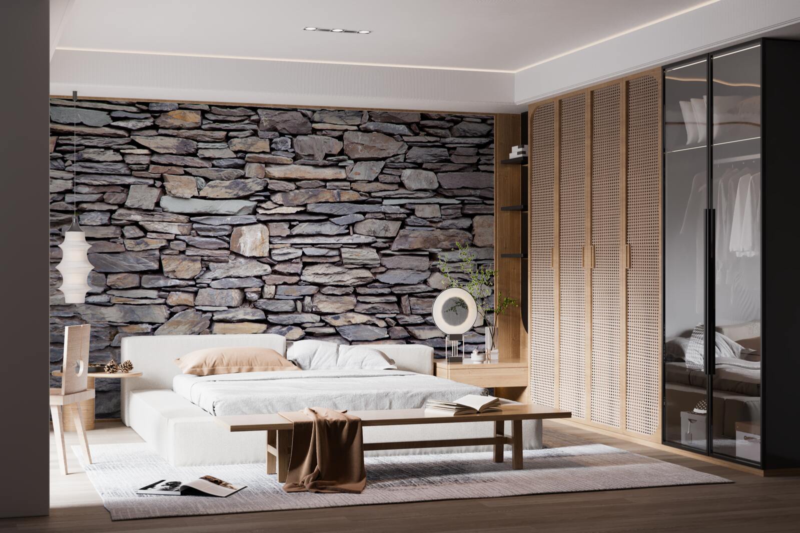 Fototapeta sivá kamenná stena