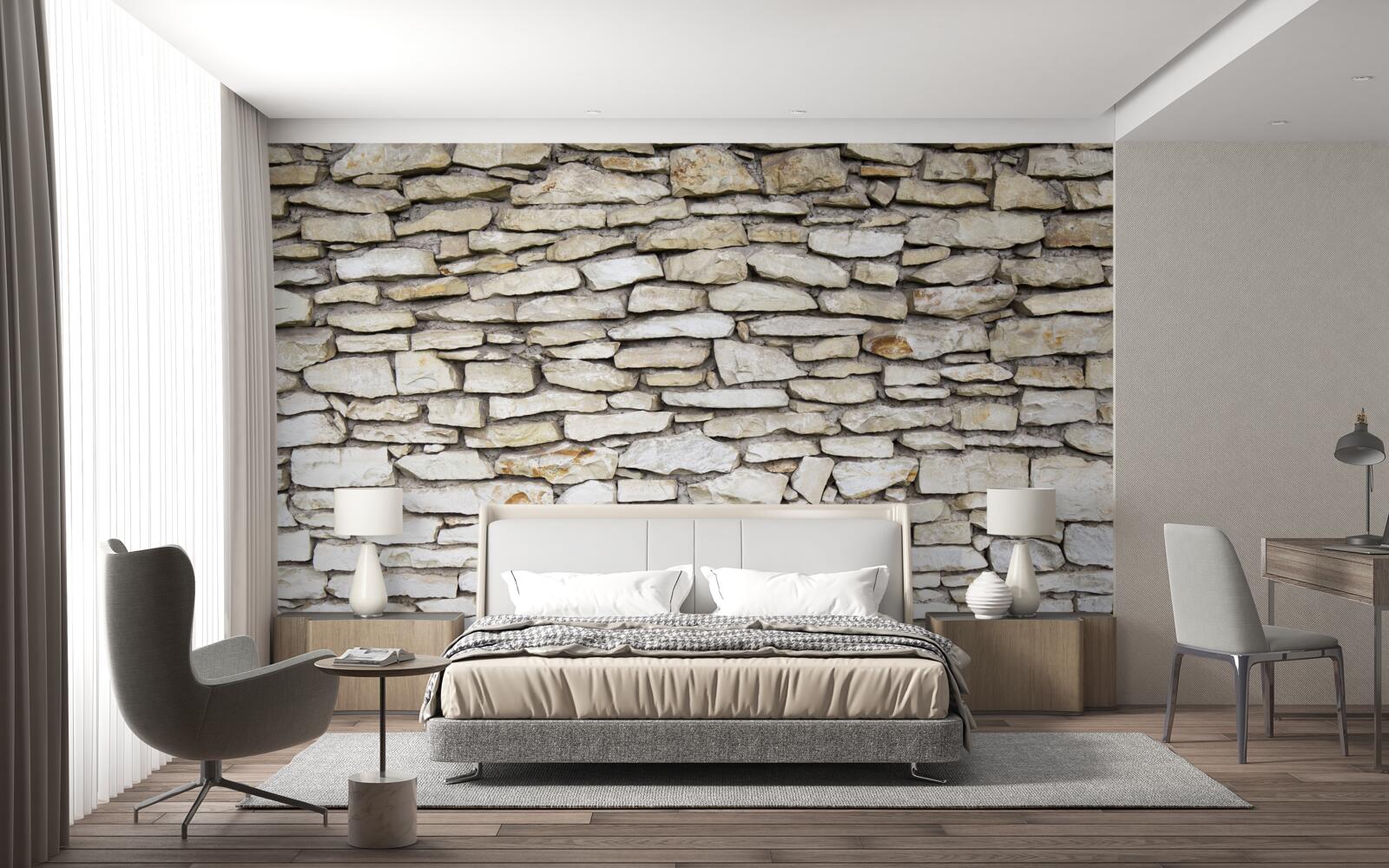 Fototapeta Stena vyrobená zo starého kameňa s textúrou