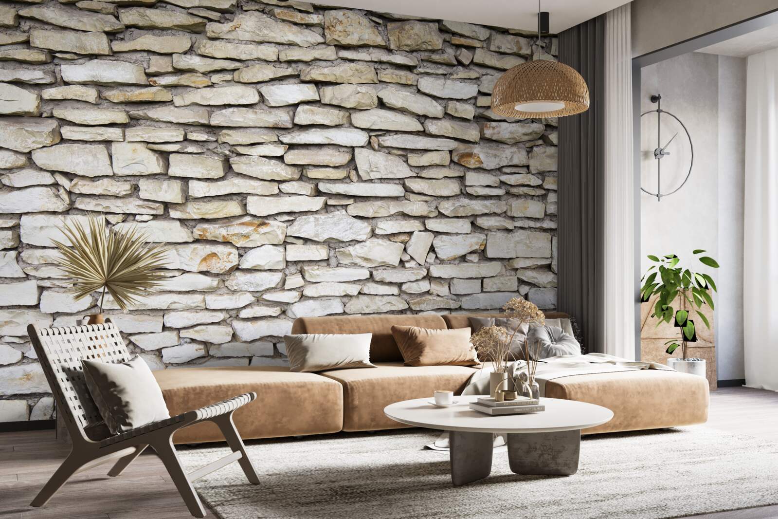 Fototapeta Stena vyrobená zo starého kameňa s textúrou