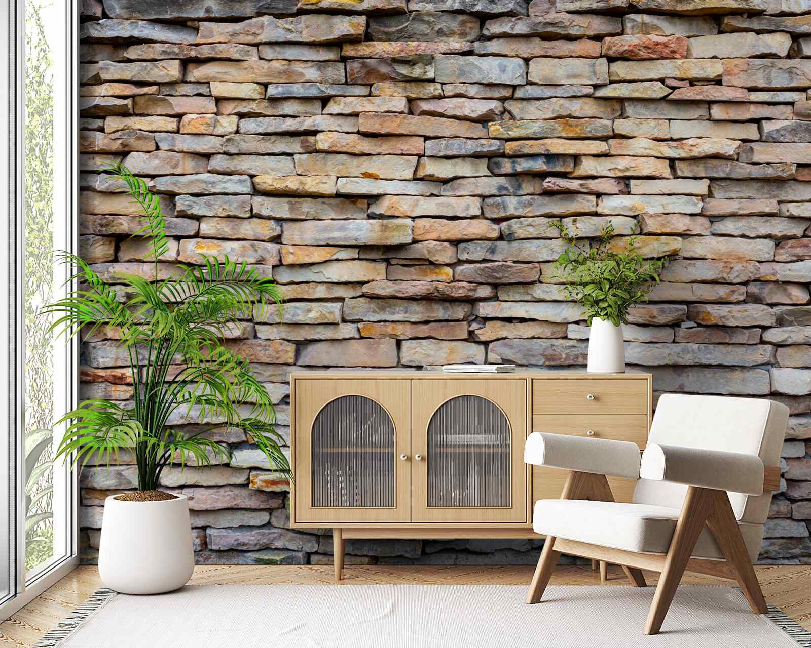 Fototapeta kamenná stenová konštrukcia