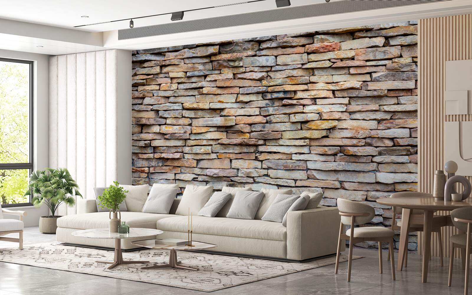 Fototapeta kamenná stenová konštrukcia