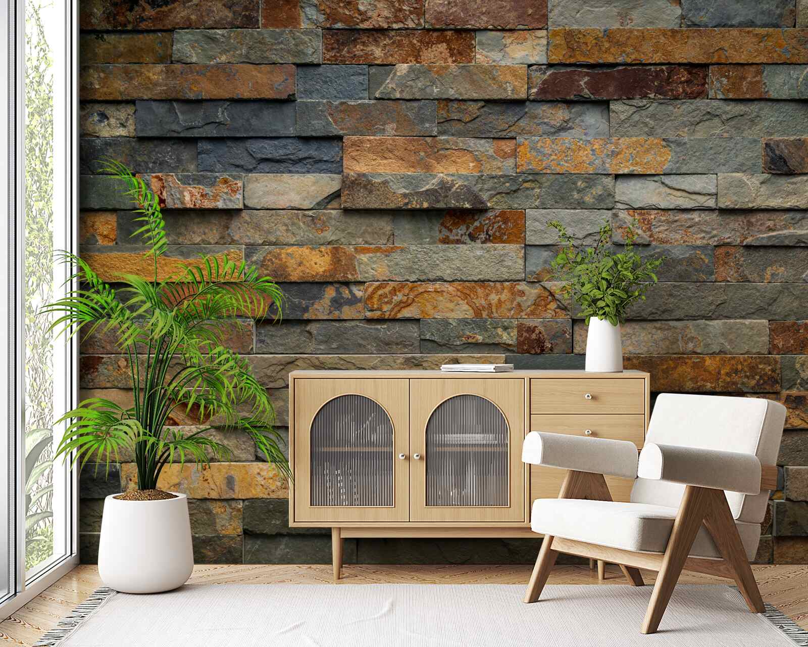 Fototapeta viacčervená stena z kameňa