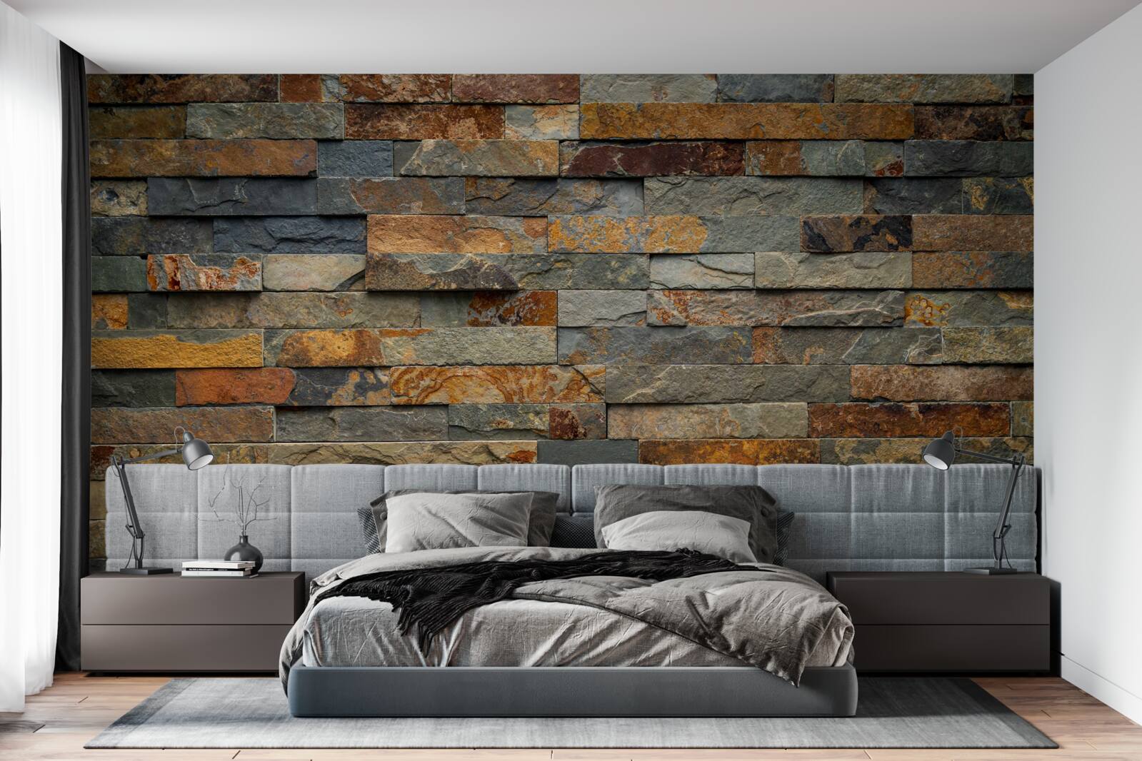 Fototapeta viacčervená stena z kameňa