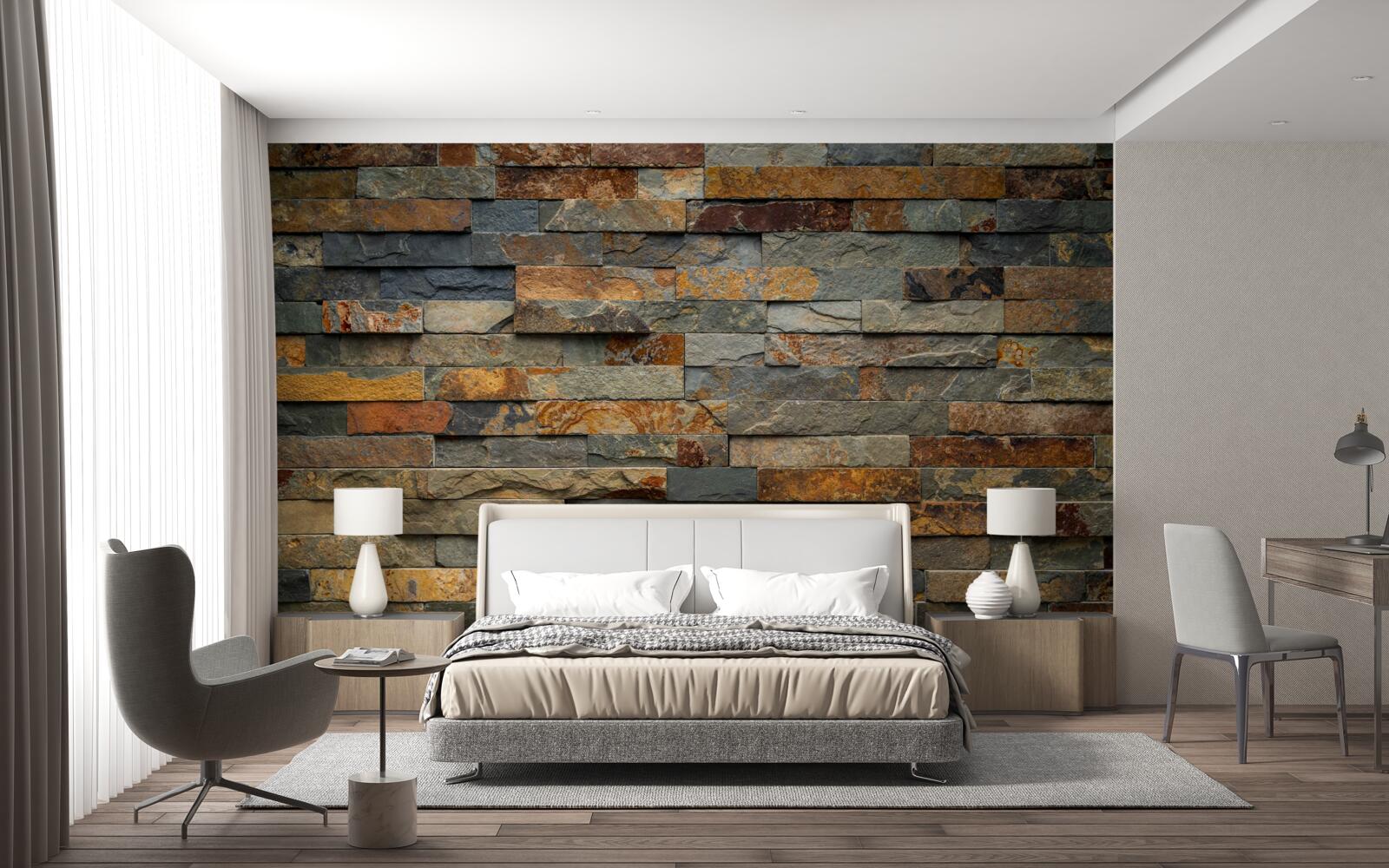 Fototapeta viacčervená stena z kameňa