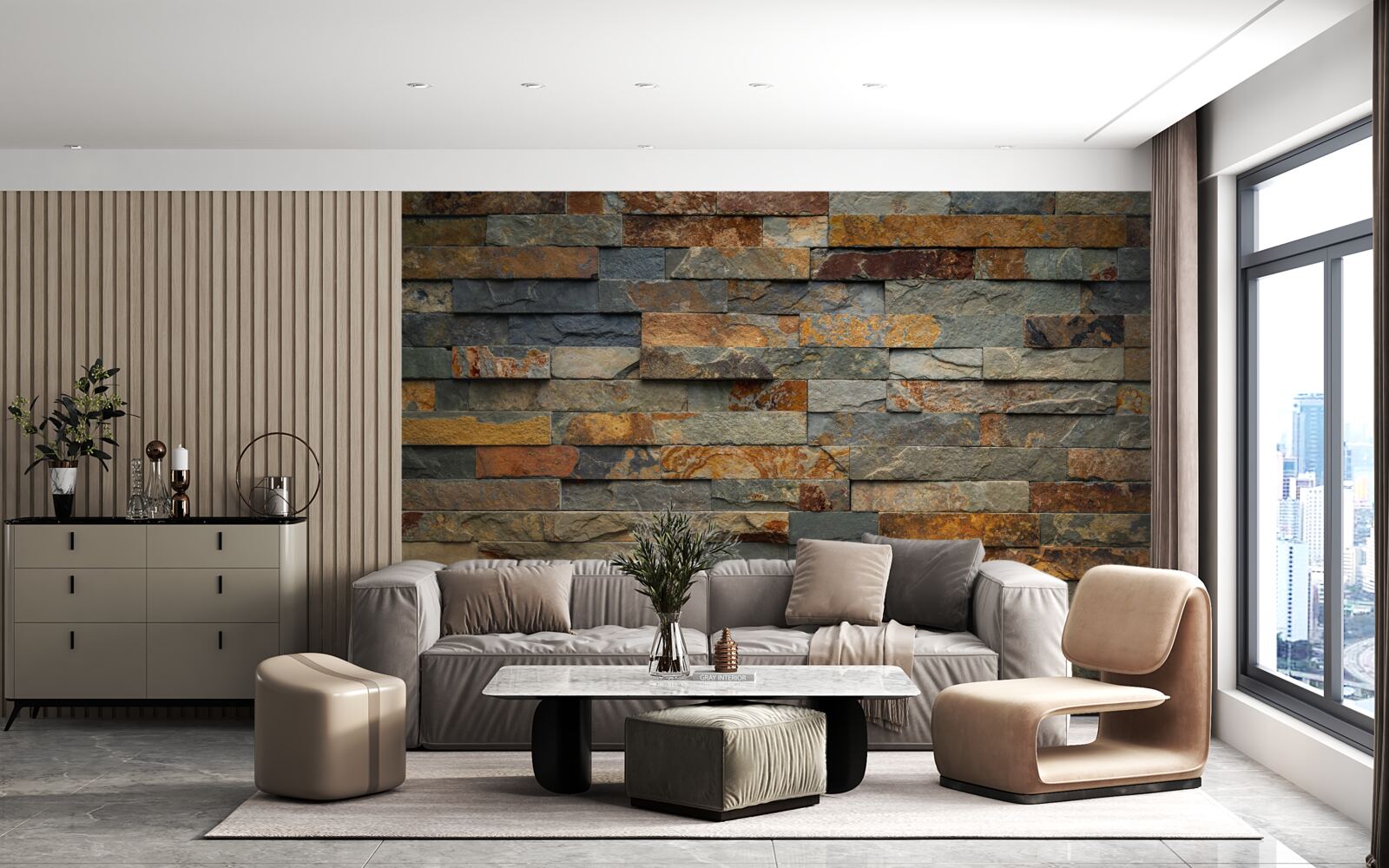 Fototapeta viacčervená stena z kameňa