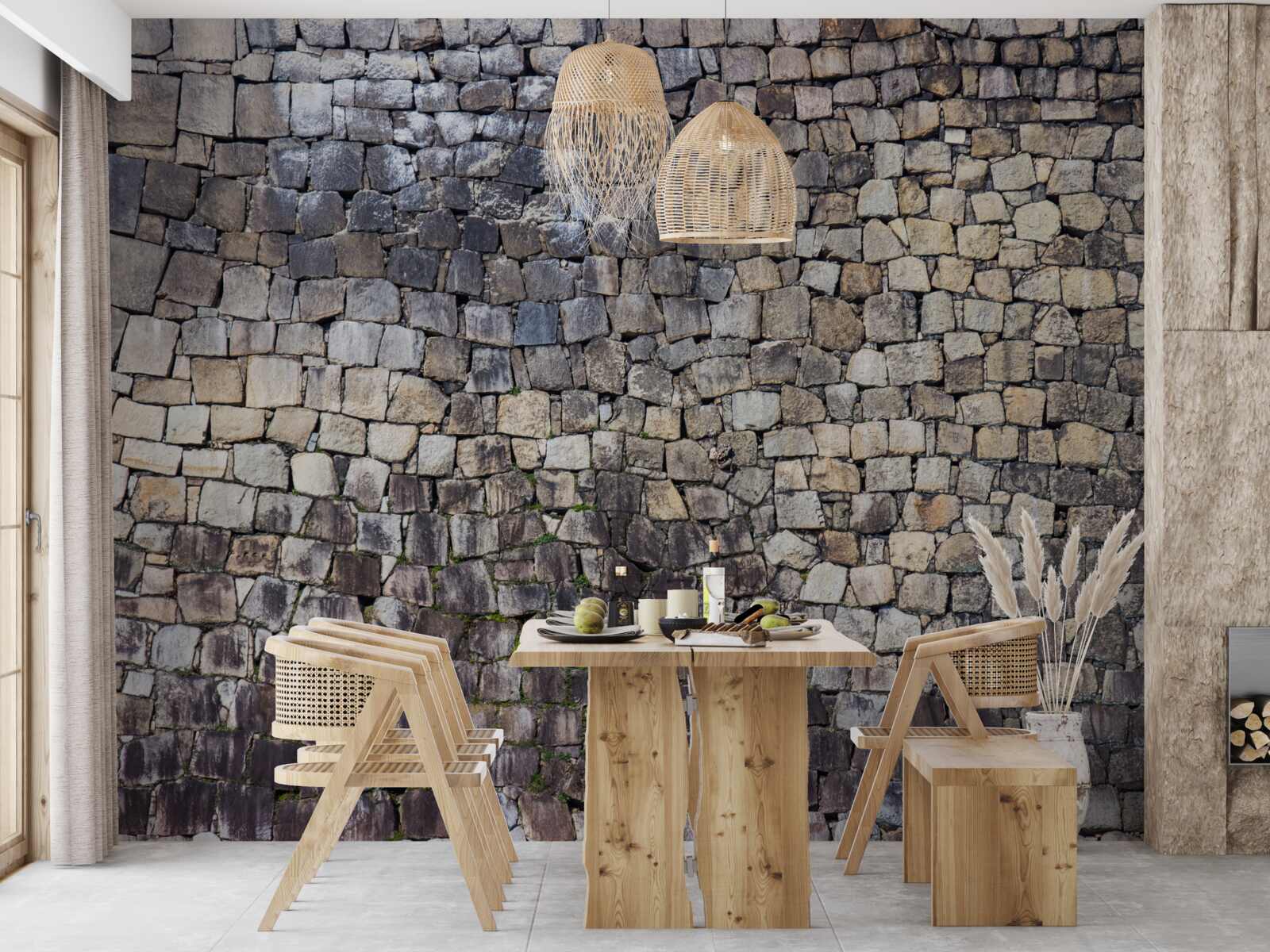 Fototapeta Stredoveká stena zo starého kameňa