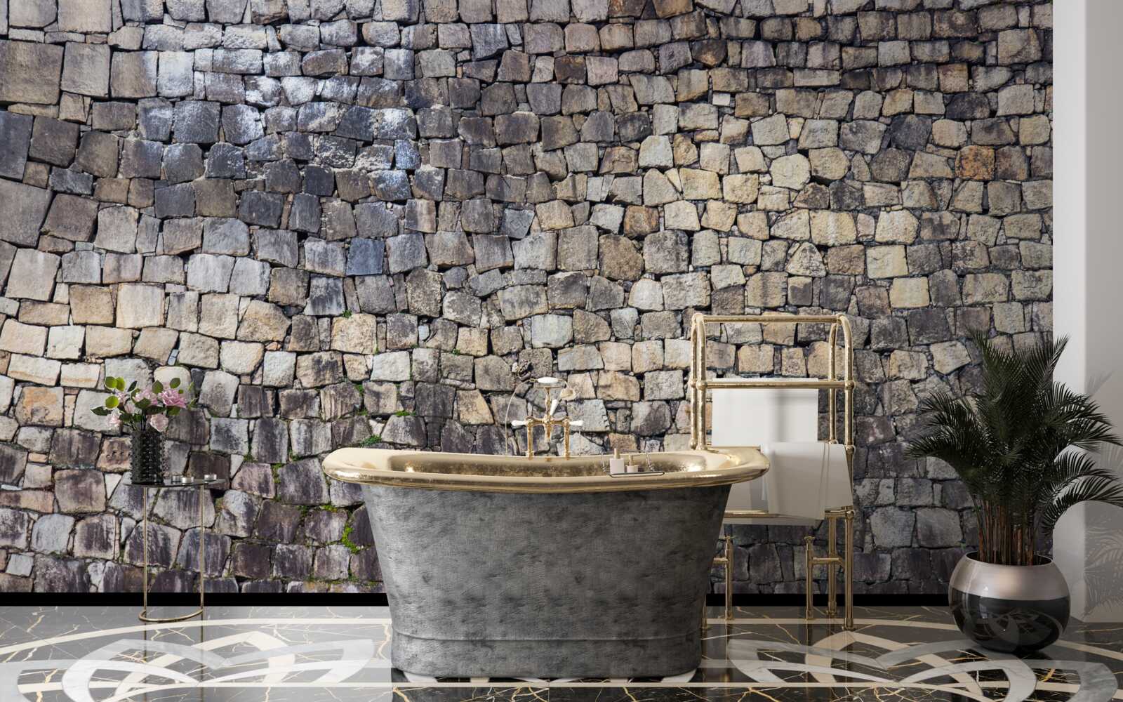 Fototapeta Stredoveká stena zo starého kameňa